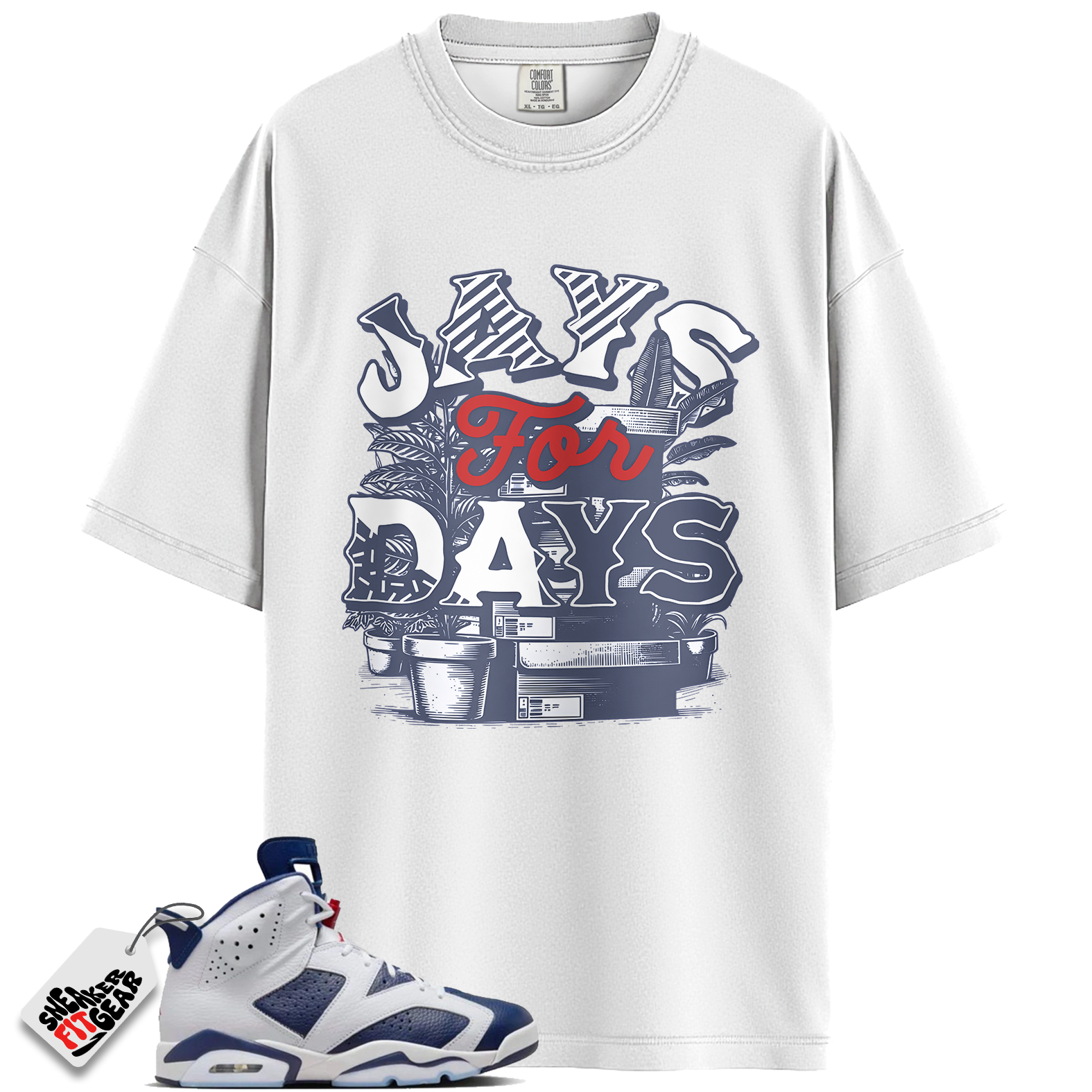 Jordan 6 Retro Olympic Match Shirts, Stacked Sneaker Shirt To Match Jordan 6 Retro Olympic