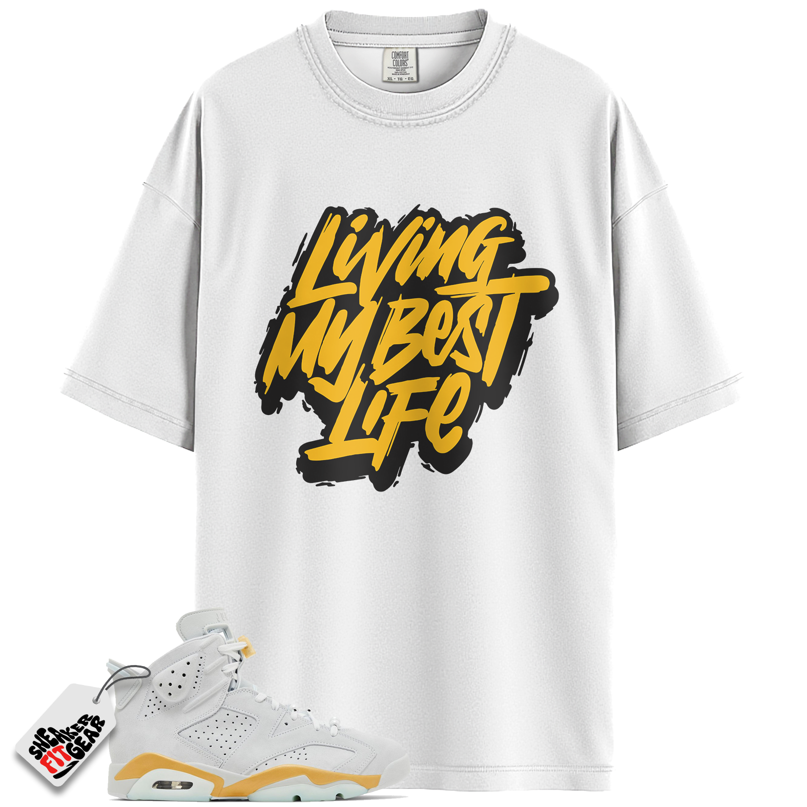 Women's Jordan 6 Retro Craft Pearl Match Shirts, Living Life Tee To Match Women's Jordan 6 Retro Craft Pearl Main image