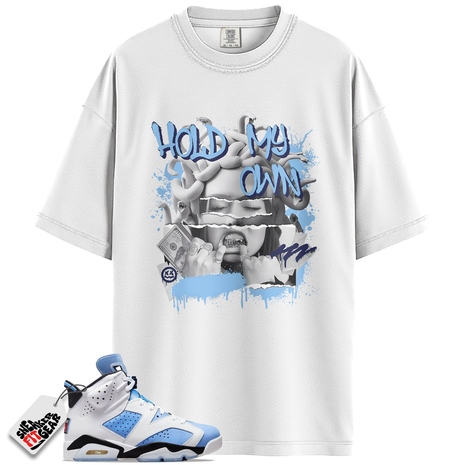 Jordan 6 UNC University Blue Match Shirts, Hold My Own Tee To Match Jordan 6 UNC University Blue
