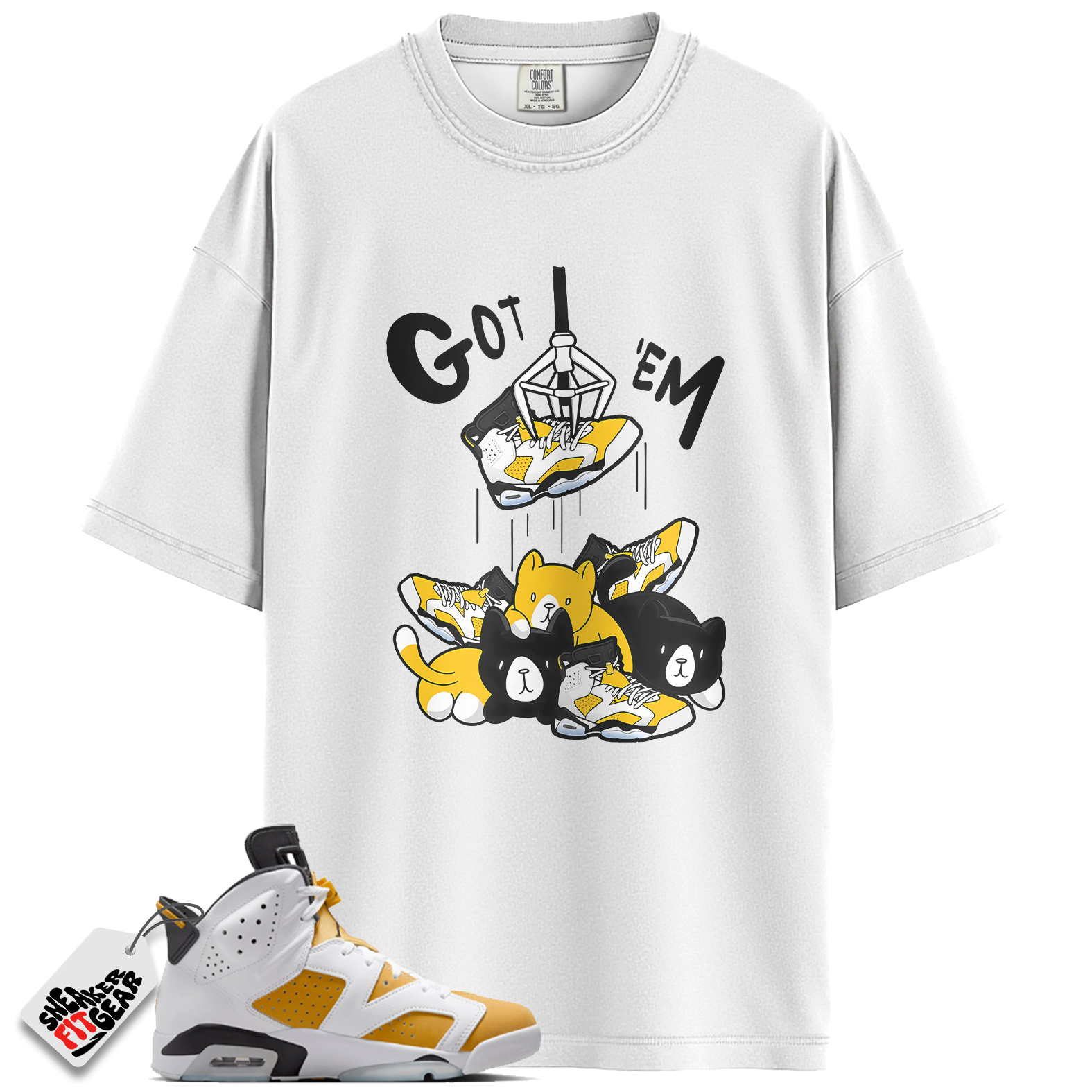 Jordan 6 Retro Yellow Ochre Match Shirts, Treasure Hunter Sneaker Tee To Match Jordan 6 Retro Yellow Ochre Main image