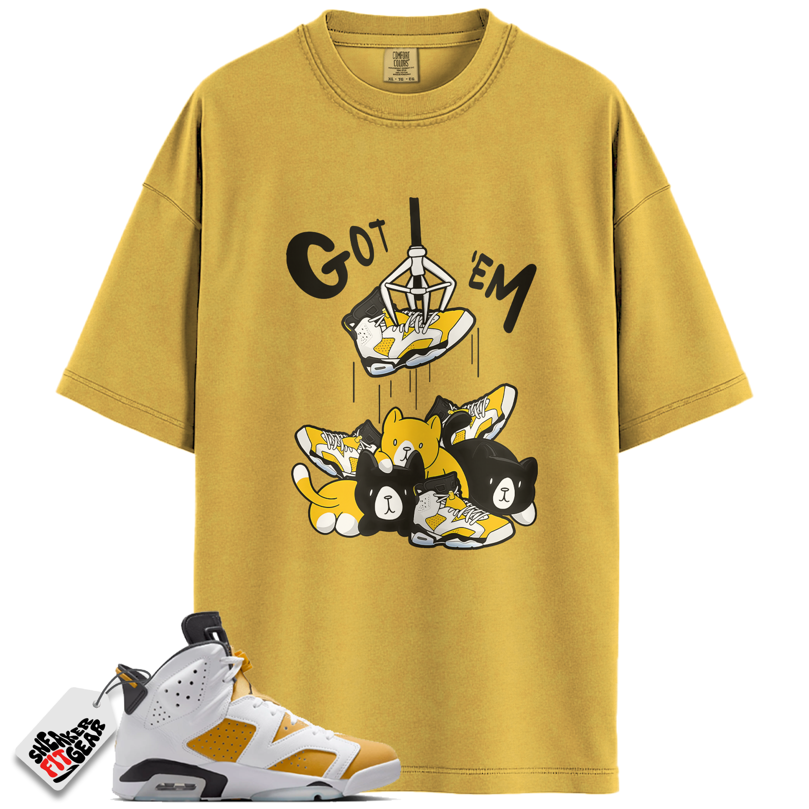 Jordan 6 Retro Yellow Ochre Match Shirts, Treasure Hunter Sneaker Tee To Match Jordan 6 Retro Yellow Ochre