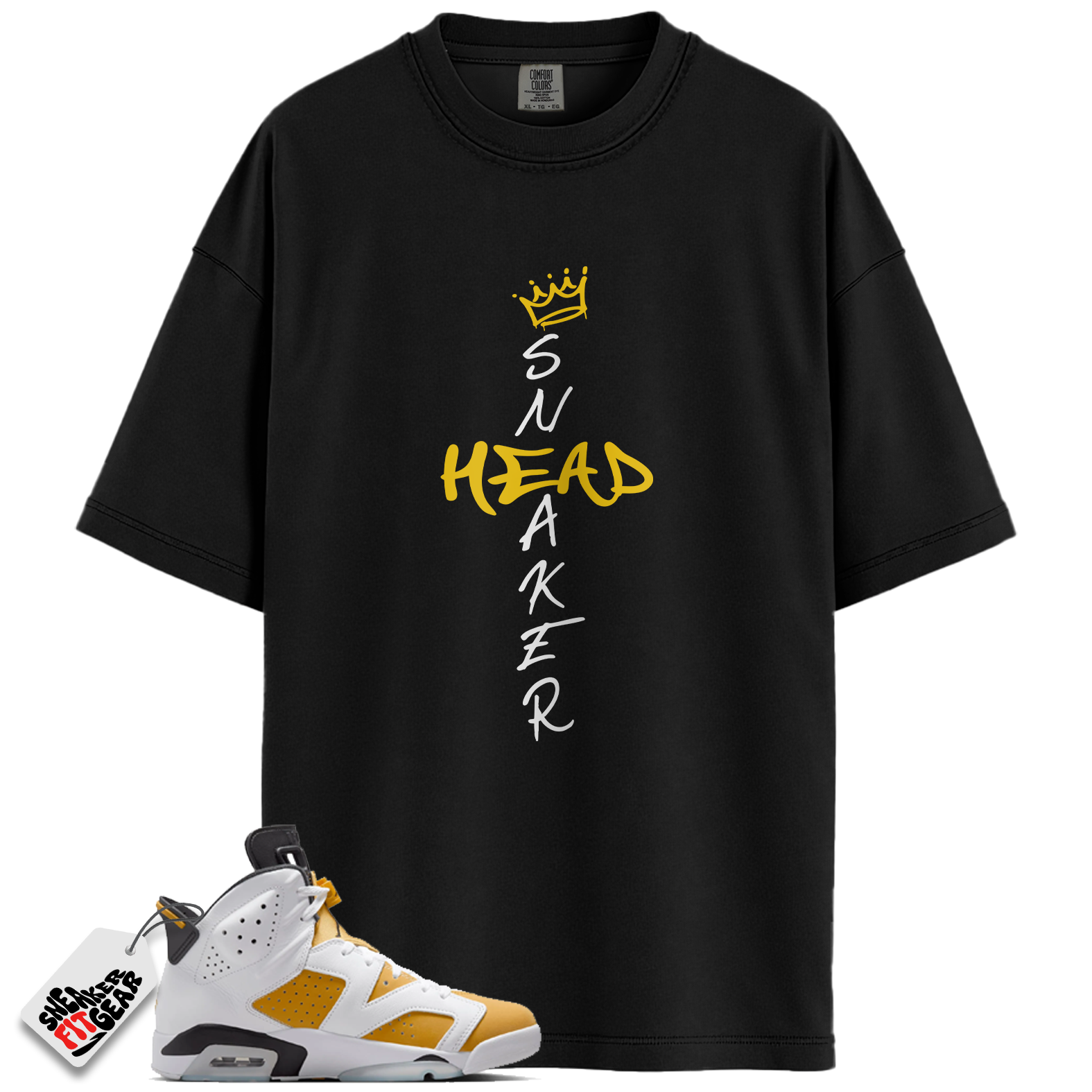 Jordan 6 Retro Yellow Ochre Match Shirts, Cross Sneakerhead Sneaker Tee To Match Jordan 6 Retro Yellow Ochre