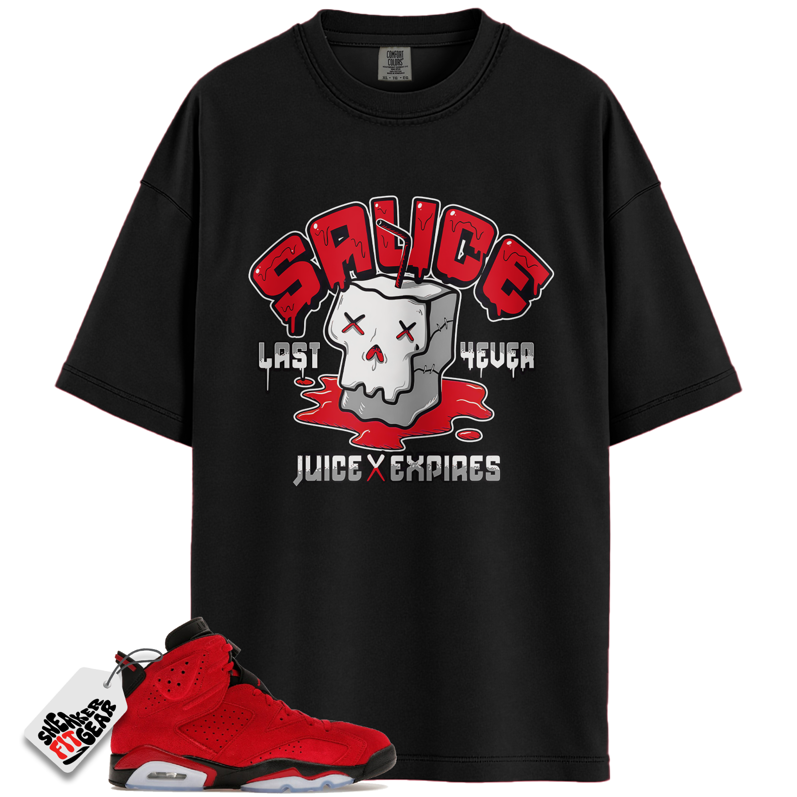 Jordan 6 Retro Toro Bravo Match Shirts, RED SAUCE To Match Jordan 6 Retro Toro Bravo