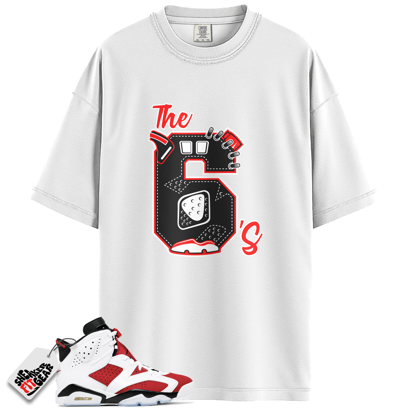 Jordan 6 Retro Carmine Match Shirts, The 6’s Sneaker Tees To Match Jordan 6 Retro Carmine