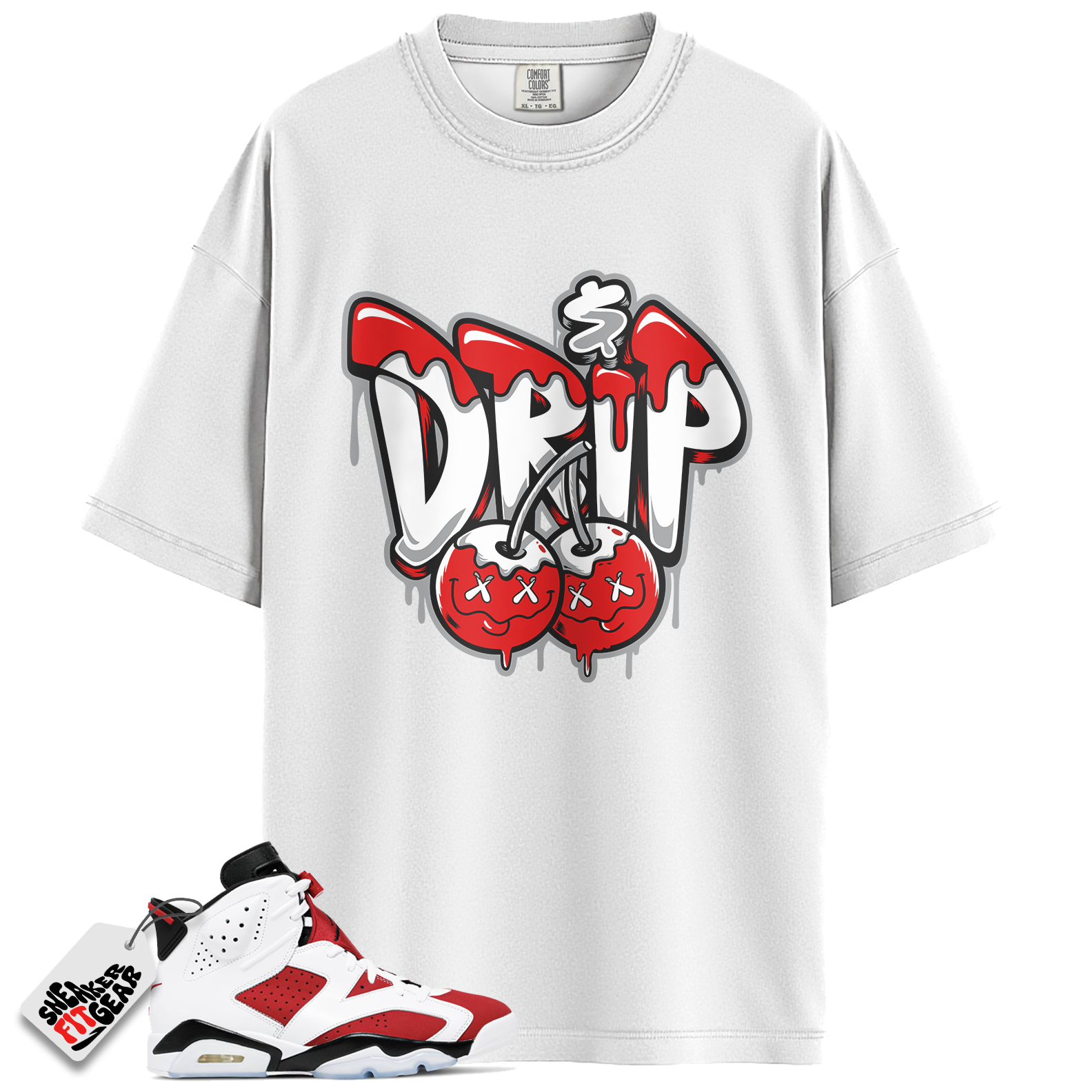 Jordan 6 Retro Carmine Match Shirts, Drip Shirt To Match Jordan 6 Retro Carmine Main image