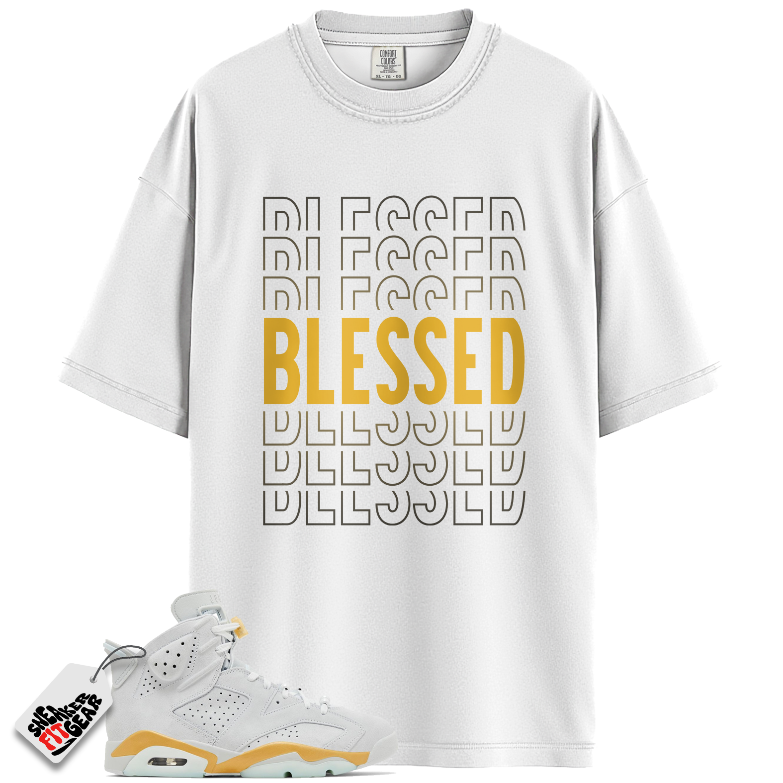 Women's Jordan 6 Retro Craft Pearl Match Shirts, Out Here Trusting God T-Shirt To Match Women's Jordan 6 Retro Craft Pearl Main image