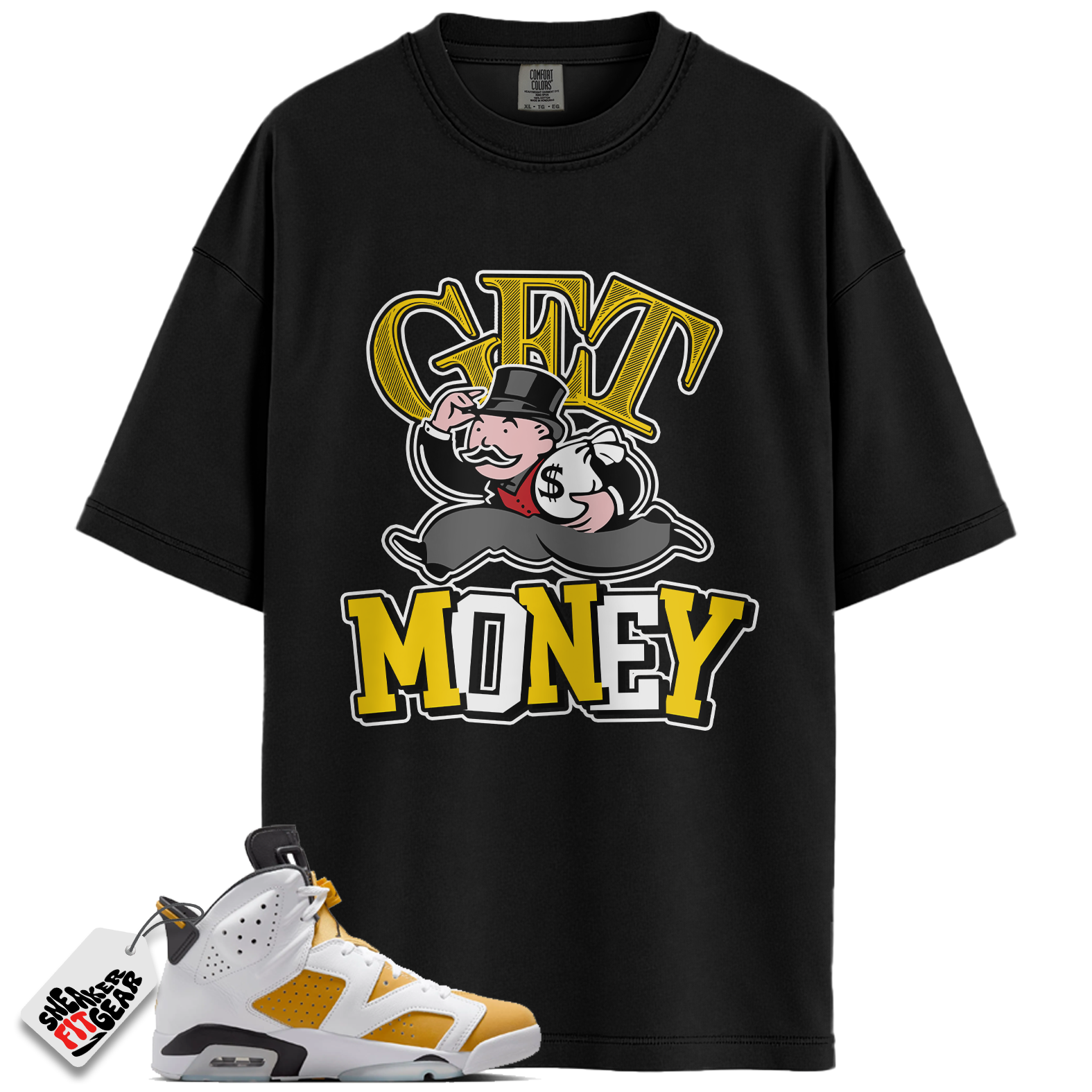 Jordan 6 Retro Yellow Ochre Match Shirts, Get Money Shirt To Match Jordan 6 Retro Yellow Ochre Main image