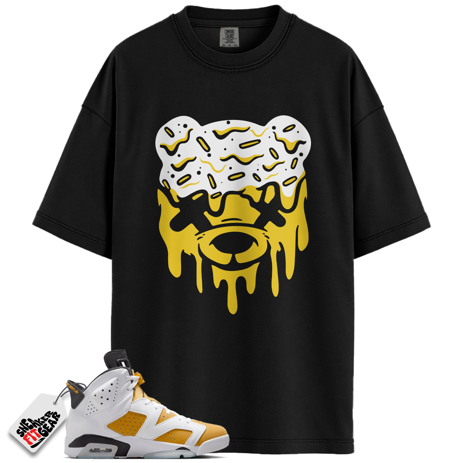 Jordan 6 Retro Yellow Ochre Match Shirts, BearHead Shirt To Match Jordan 6 Retro Yellow Ochre