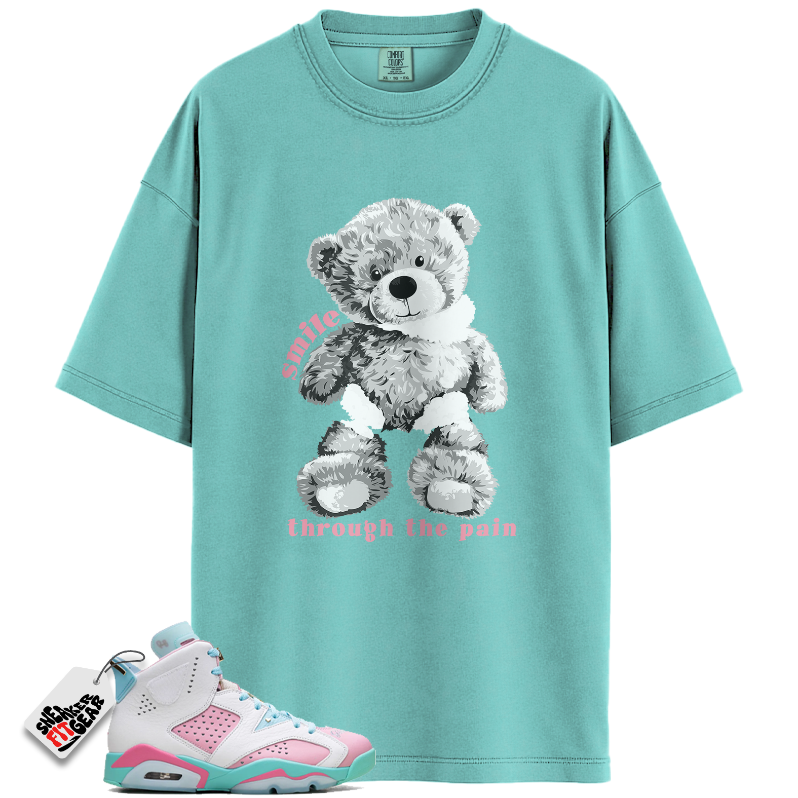 Women's Jordan 6 Retro Doernbecher Jillian Match Shirts, Smile Through The Pain To Match Women's Jordan 6 Retro Doernbecher Jillian Main image