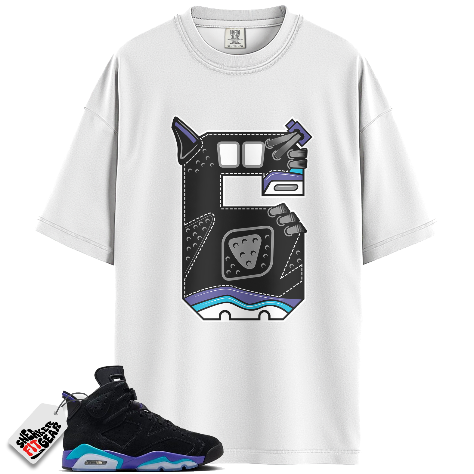 Jordan 6 Retro Aqua Match Shirts, The 6’s Sneaker Tees To Match Jordan 6 Retro Aqua Main image