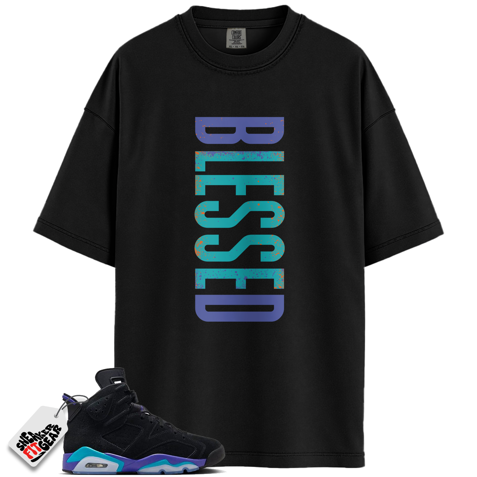 Jordan 6 Retro Aqua Match Shirts, Blessed Shirt To Match Jordan 6 Retro Aqua