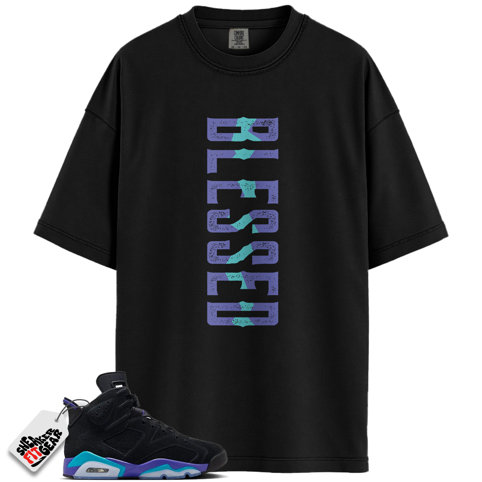 Jordan 6 Retro Aqua Match Shirts, Blessed Shirt To Match Jordan 6 Retro Aqua