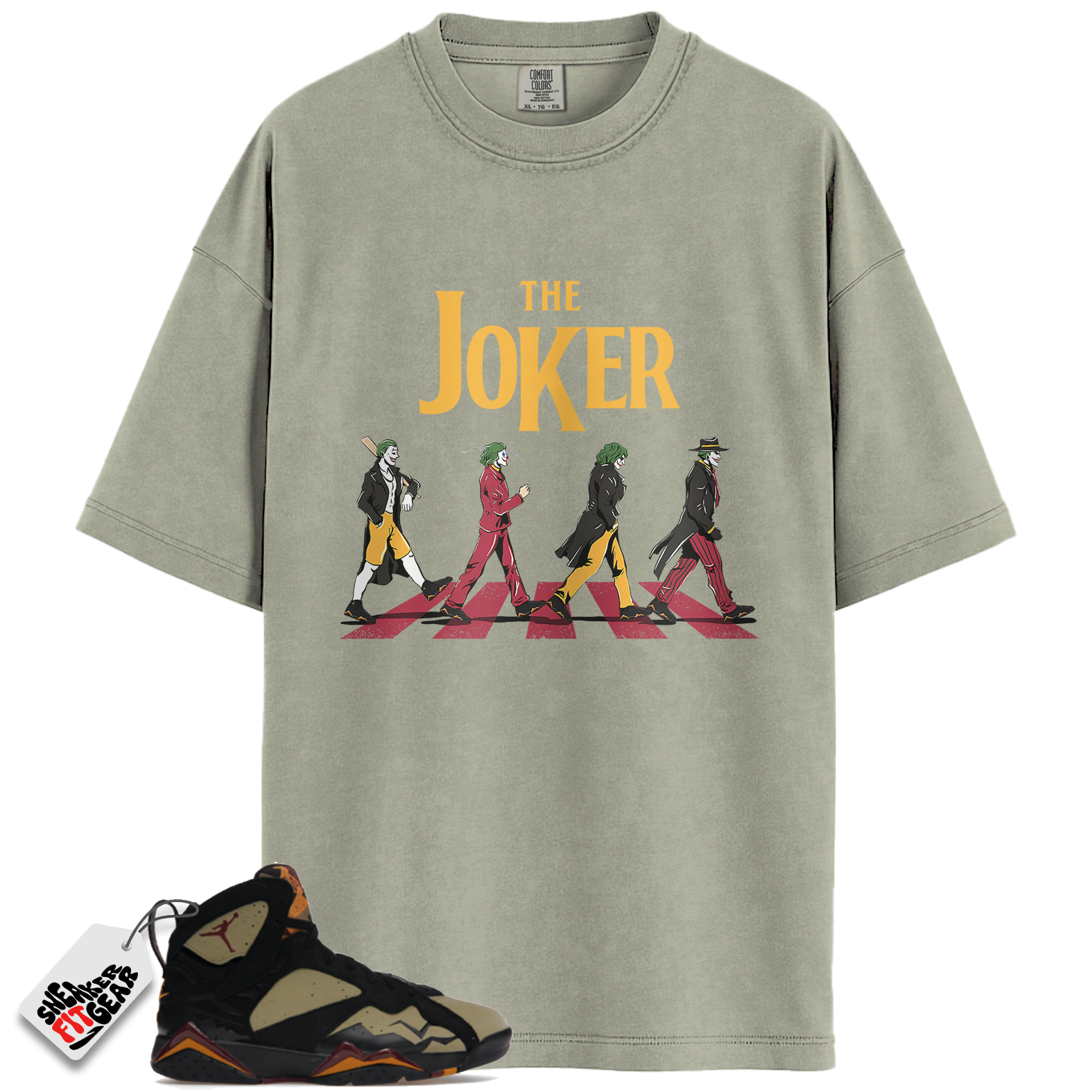 Jordan 7 Retro Black Olive Match Shirts, The Joker To Match Jordan 7 Retro Black Olive