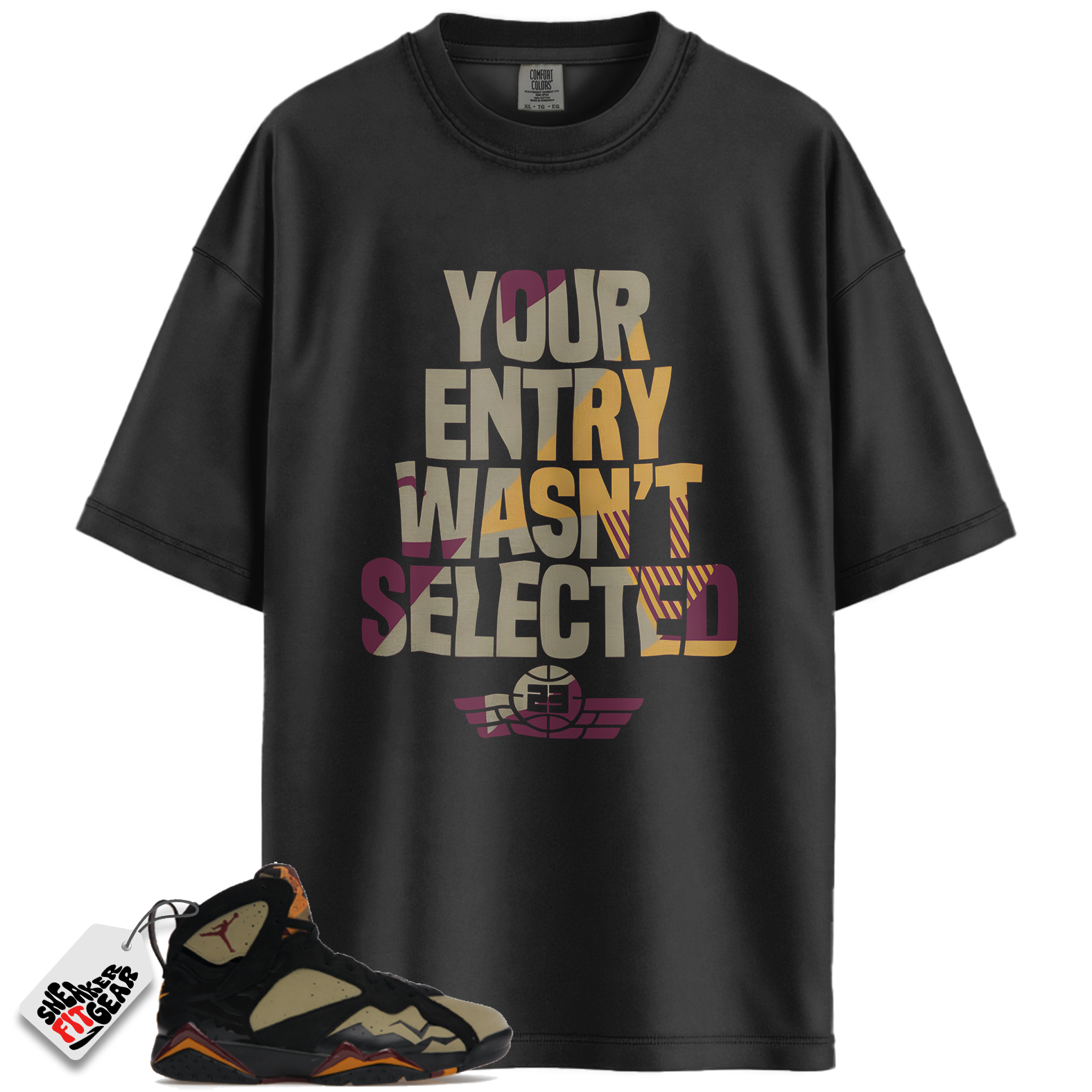 Jordan 7 Retro Black Olive Match Shirts, Sneaker Raffle Shirt To Match Jordan 7 Retro Black Olive