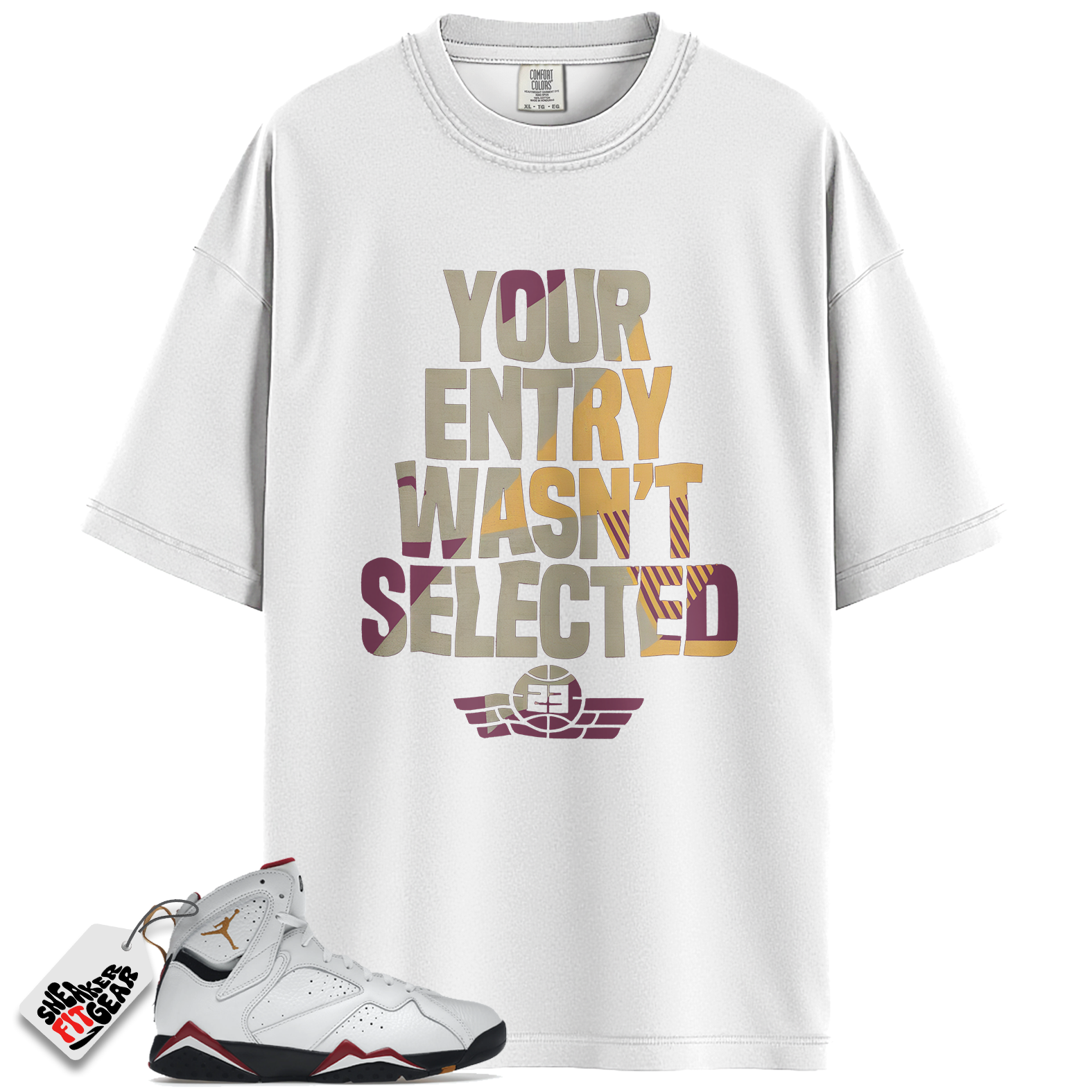 Jordan 7 Retro Cardinal (2022) Match Shirts, Sneaker Raffle Shirt To Match Jordan 7 Retro Cardinal (2022)