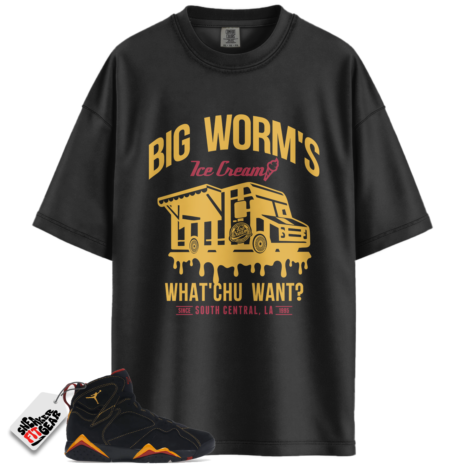 Jordan 7 Retro Citrus (2006) Match Shirts, BW Ice Cream Shop Shirt To Match Jordan 7 Retro Citrus (2006)