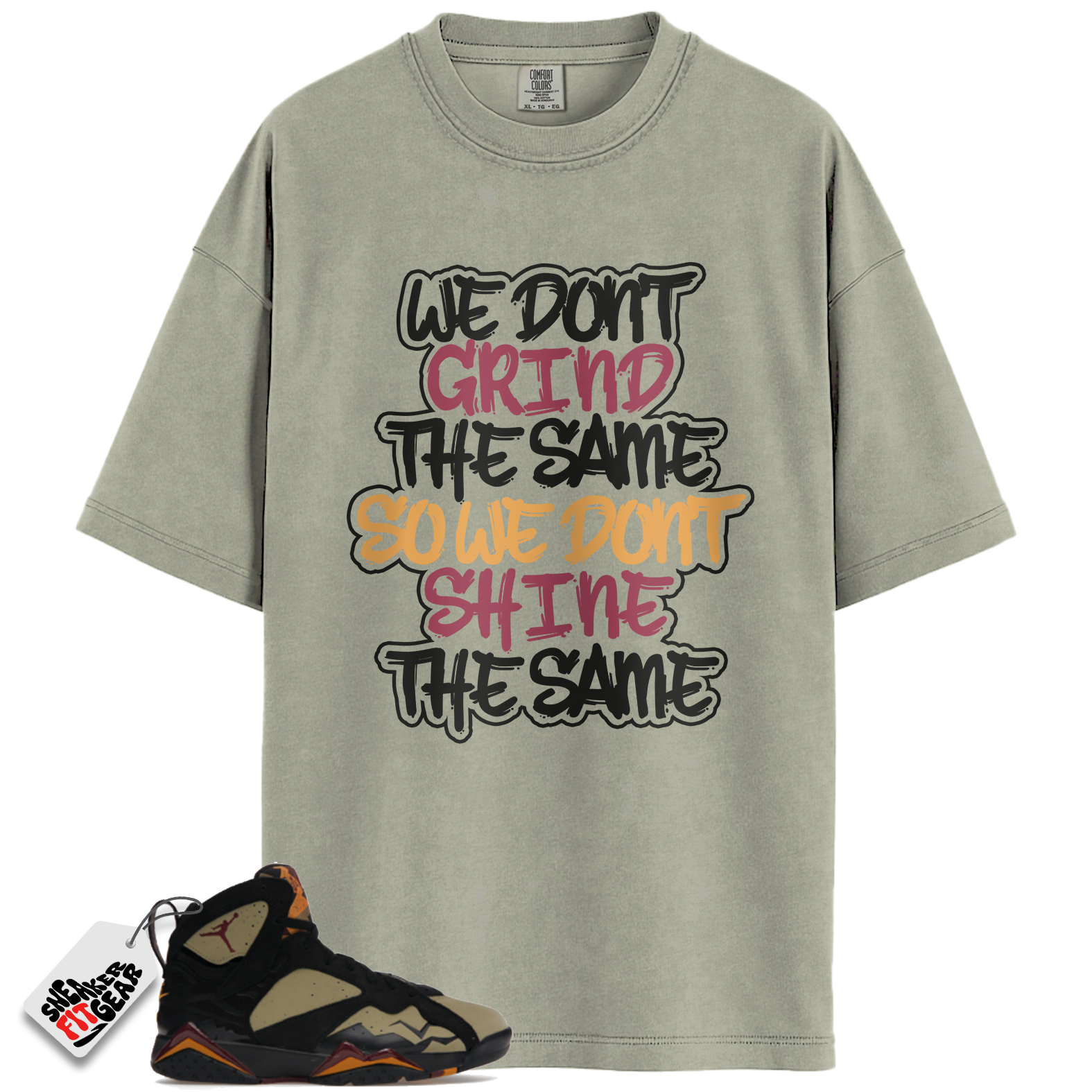 Jordan 7 Retro Black Olive Match Shirts, GRIND Shirt To Match Jordan 7 Retro Black Olive