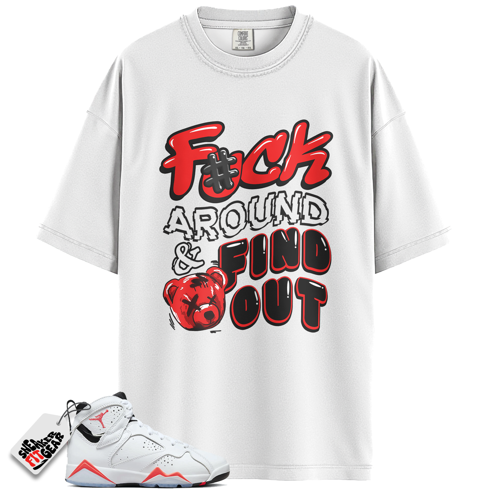Jordan 7 Retro White Infrared Match Shirts, Find Out Shirt To Match Jordan 7 Retro White Infrared
