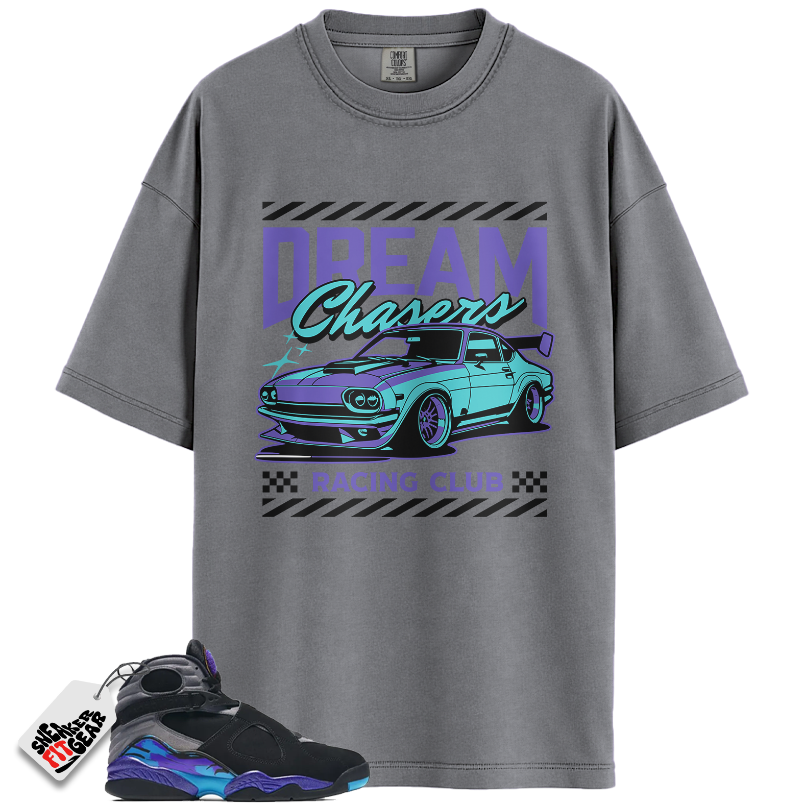 Jordan 8 Retro Aqua (2025) Match Shirts, Racing Club Shirt To Match Jordan 8 Retro Aqua (2025)