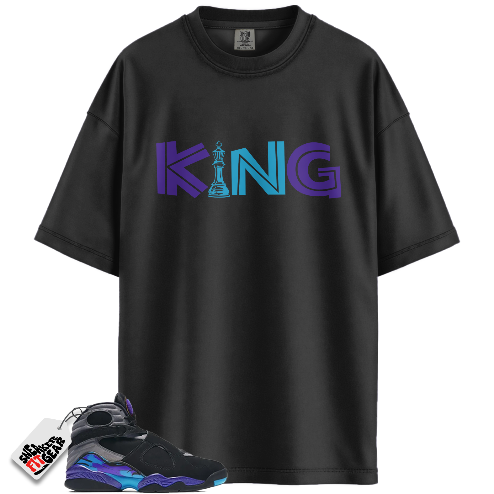 Jordan 8 Retro Aqua (2025) Match Shirts, KING To Match Jordan 8 Retro Aqua (2025)