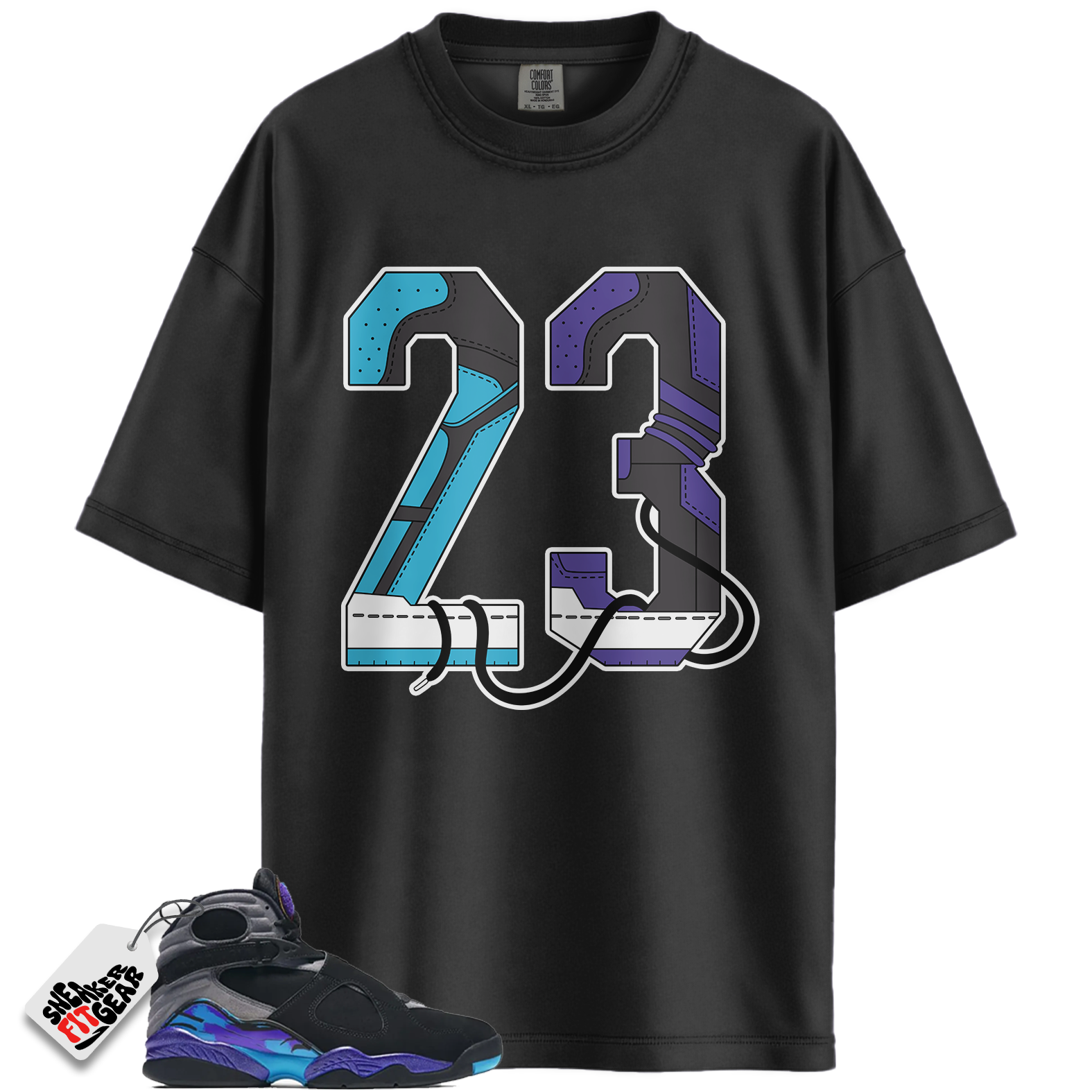 Jordan 8 Retro Aqua (2025) Match Shirts, The 23 Shirt To Match Jordan 8 Retro Aqua (2025)
