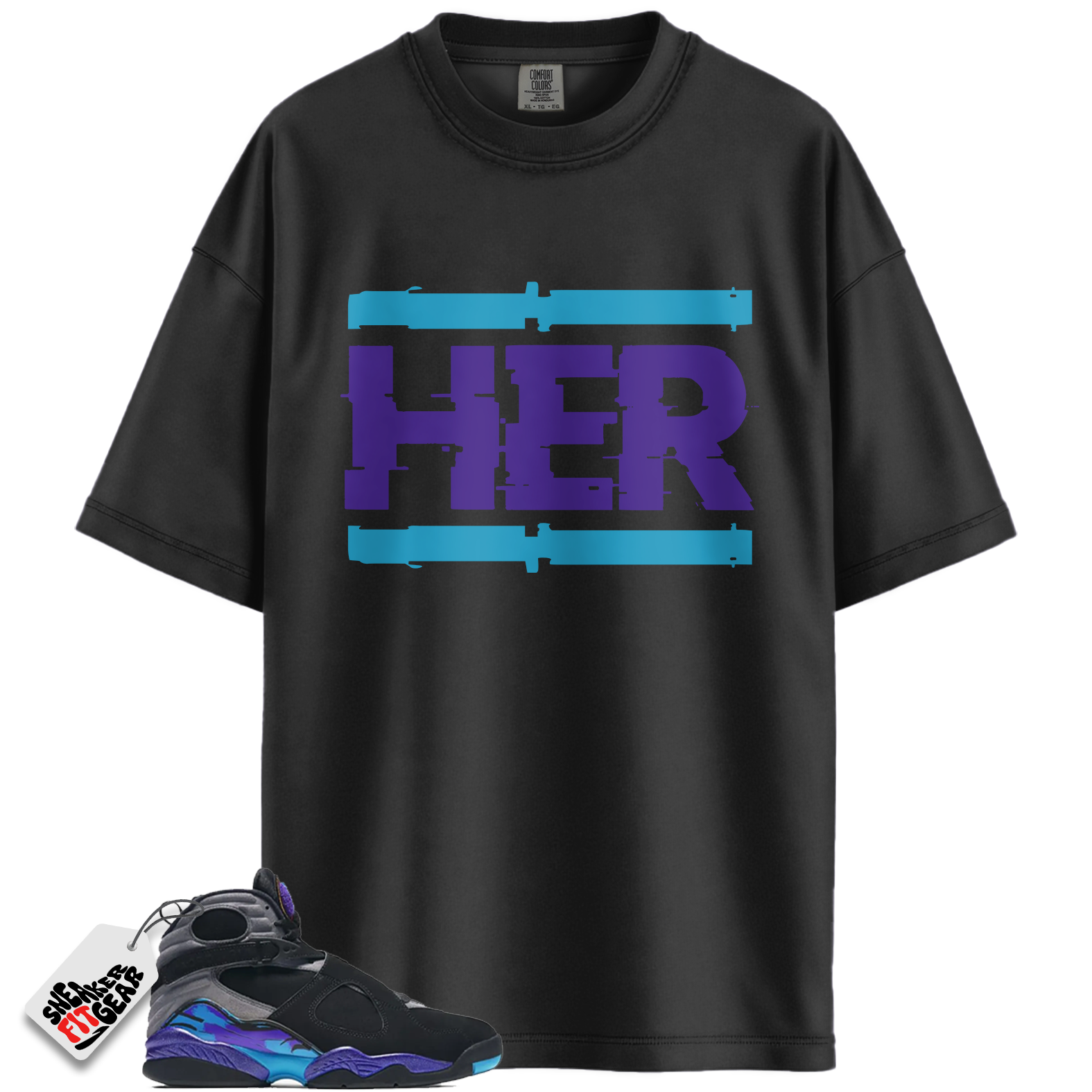 Jordan 8 Retro Aqua (2025) Match Shirts, HER To Match Jordan 8 Retro Aqua (2025) Main image