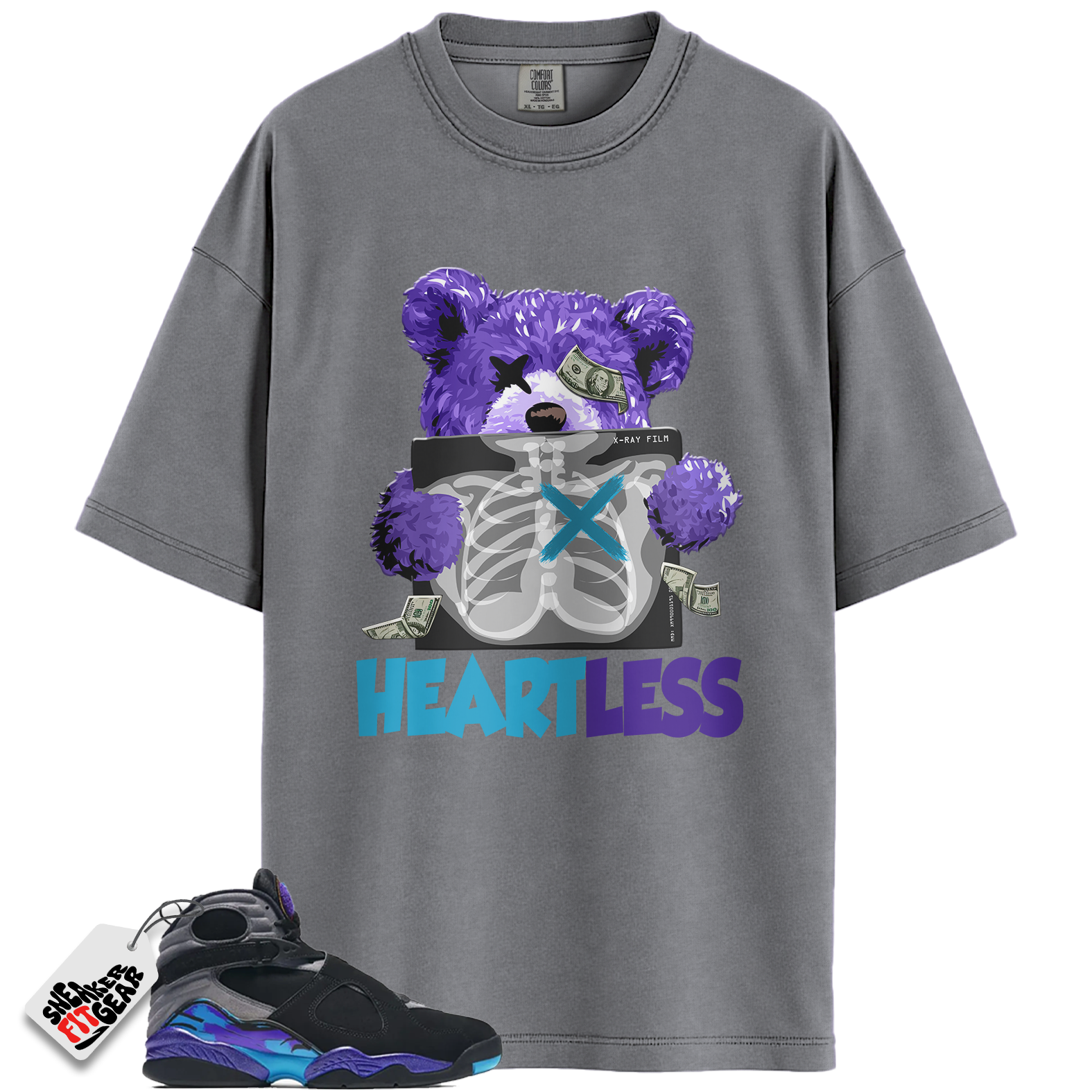 Jordan 8 Retro Aqua (2025) Match Shirts, HEART To Match Jordan 8 Retro Aqua (2025)
