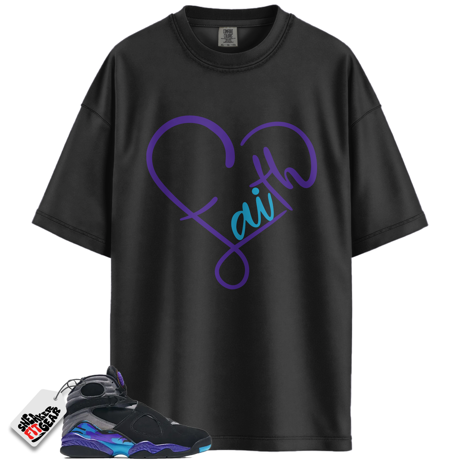 Jordan 8 Retro Aqua (2025) Match Shirts, FAITH To Match Jordan 8 Retro Aqua (2025) Main image