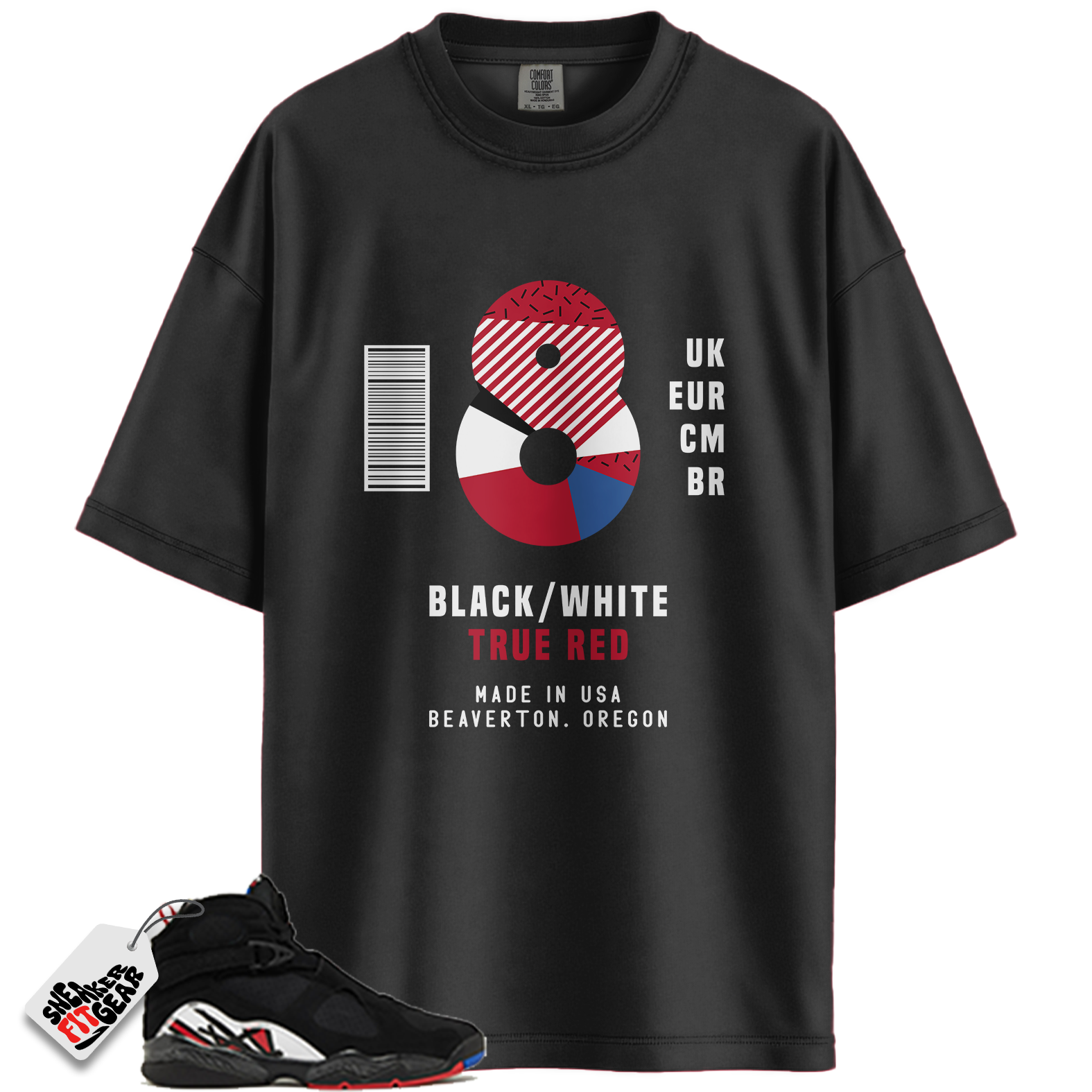 Jordan 8 Retro Playoffs Match Shirts, Sneaker Box Label Playoffs Shirt To Match Jordan 8 Retro Playoffs