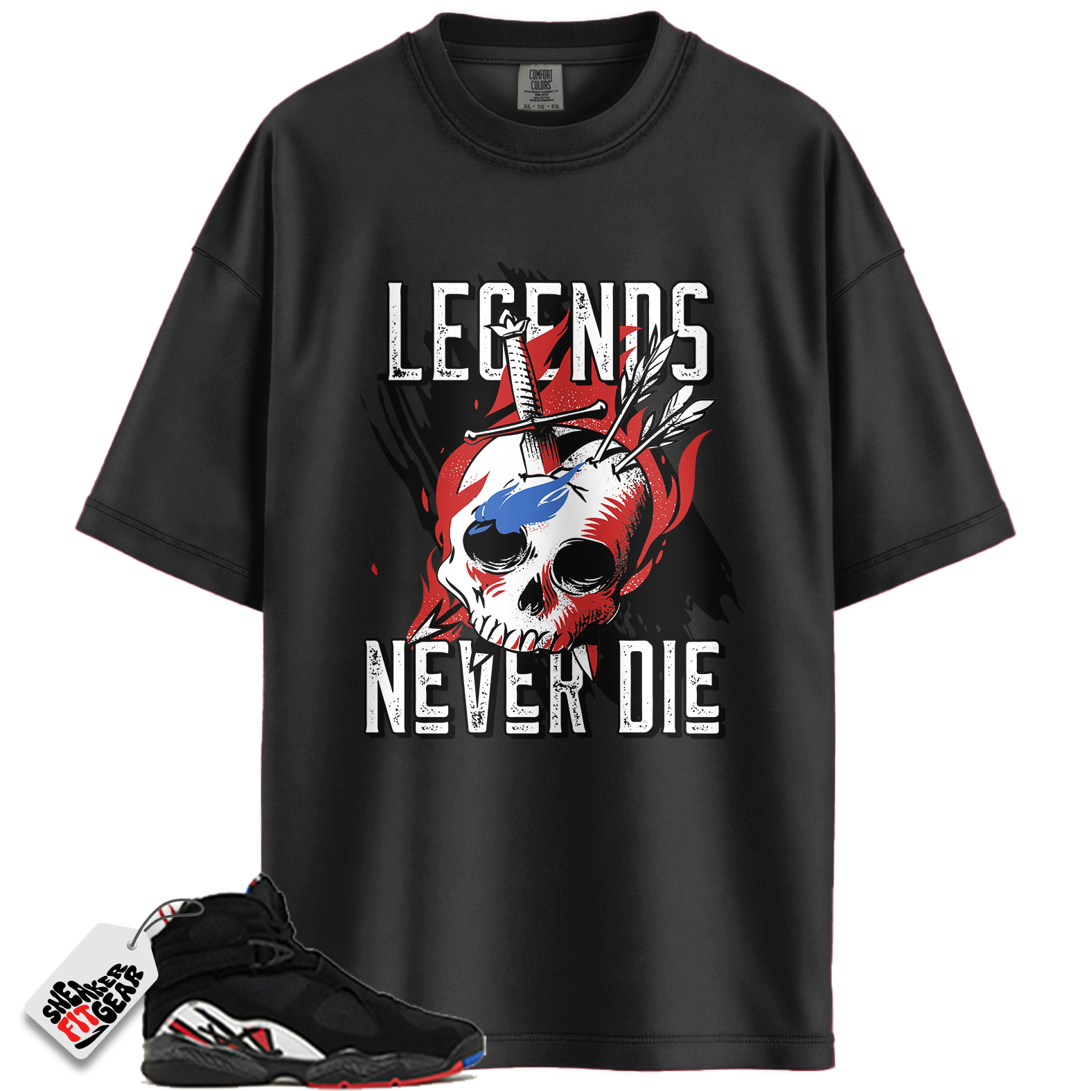 Jordan 8 Retro Playoffs Match Shirts, Legends Never Shirt To Match Jordan 8 Retro Playoffs