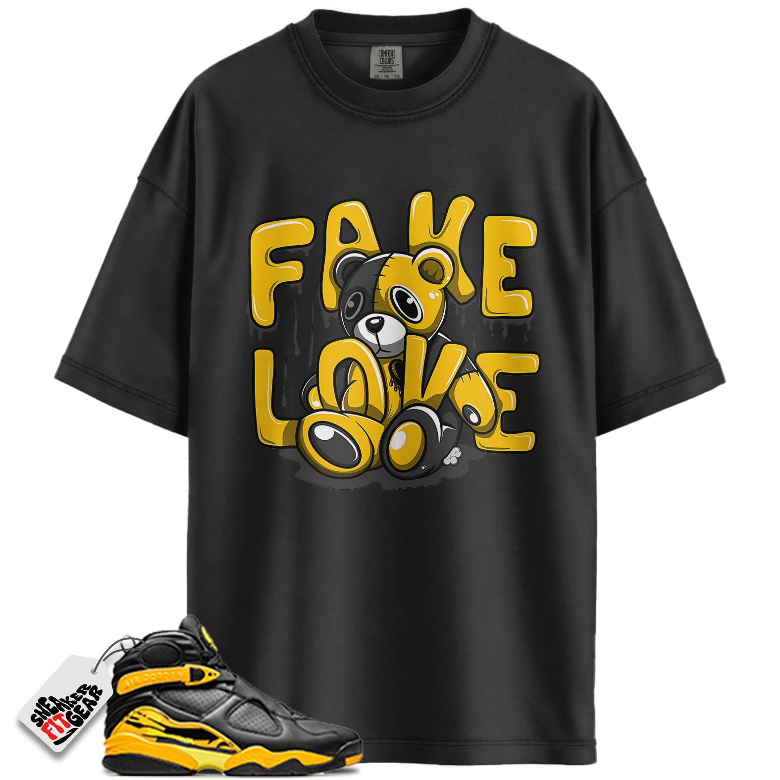 Women's Jordan 8 Retro Taxi Match Shirts, Fake Love Shirt To Match Women's Jordan 8 Retro Taxi
