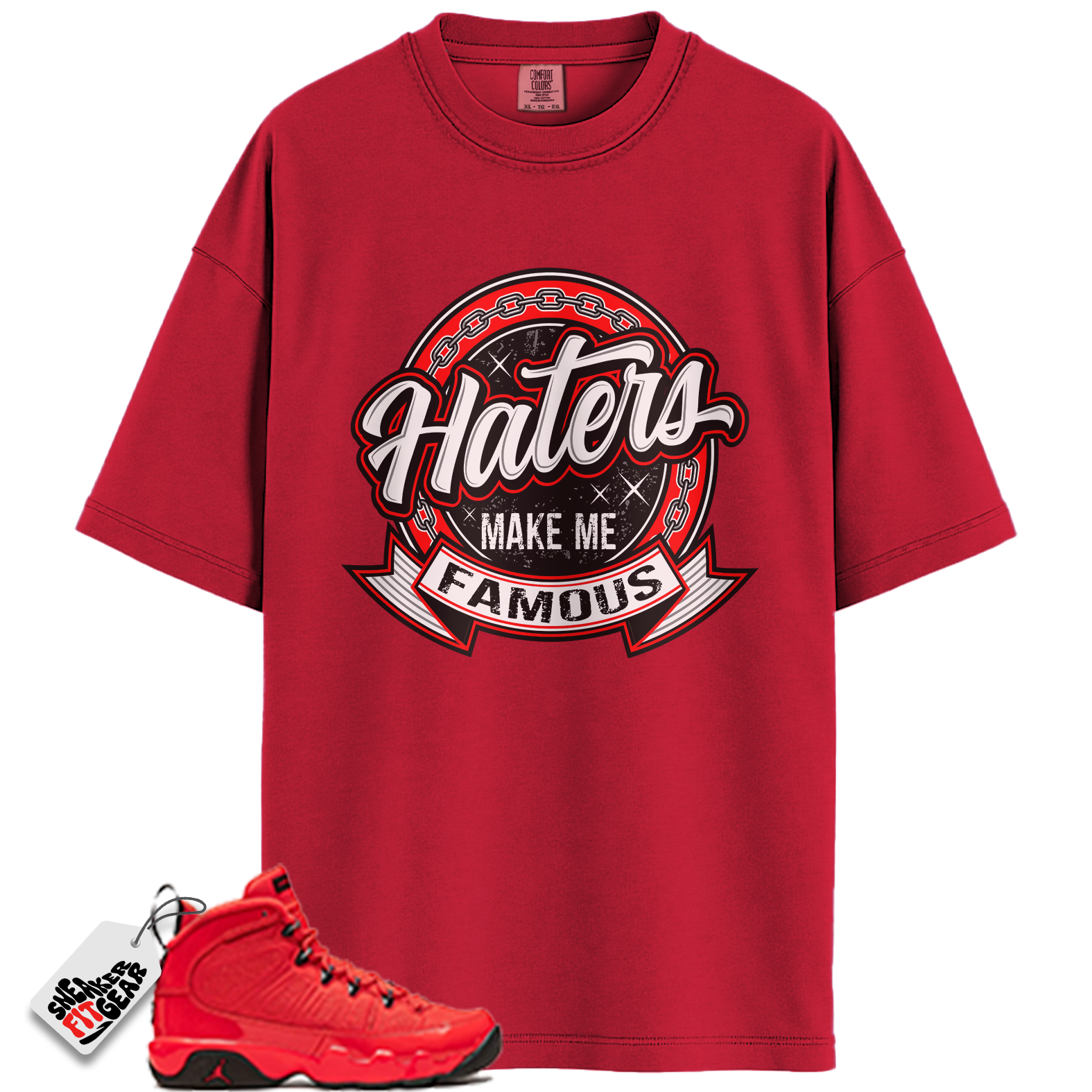 Jordan 9 Retro Chile Red Match Shirts, Haters Sneaker Match Shirts To Match Jordan 9 Retro Chile Red