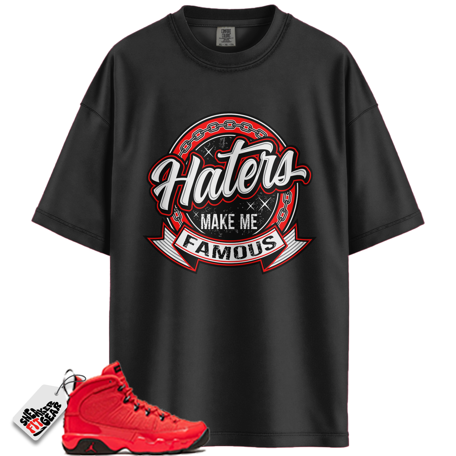 Jordan 9 Retro Chile Red Match Shirts, Haters Sneaker Match Shirts To Match Jordan 9 Retro Chile Red