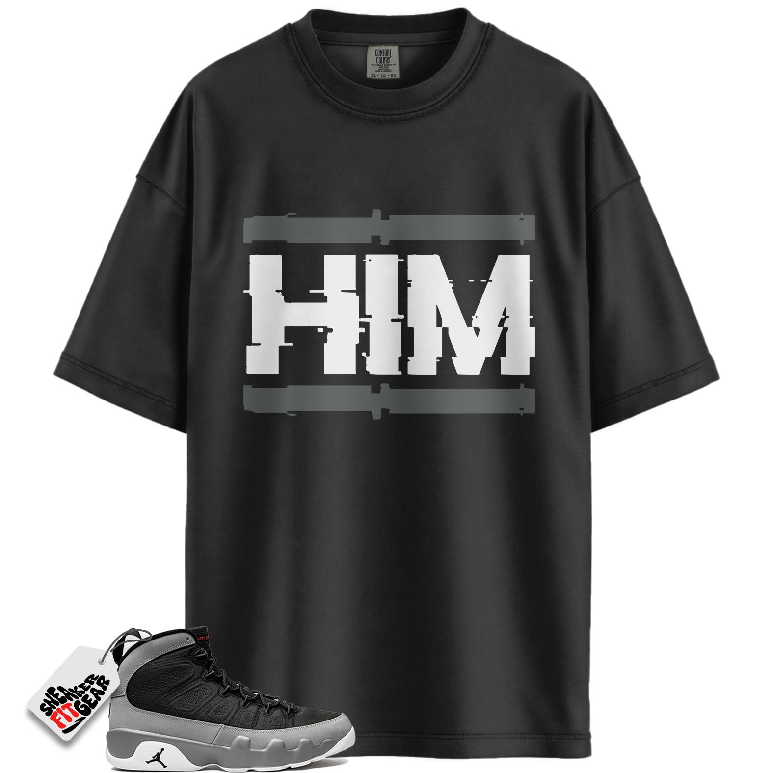 Jordan 9 Retro Particle Grey Match Shirts, HIM To Match Jordan 9 Retro Particle Grey