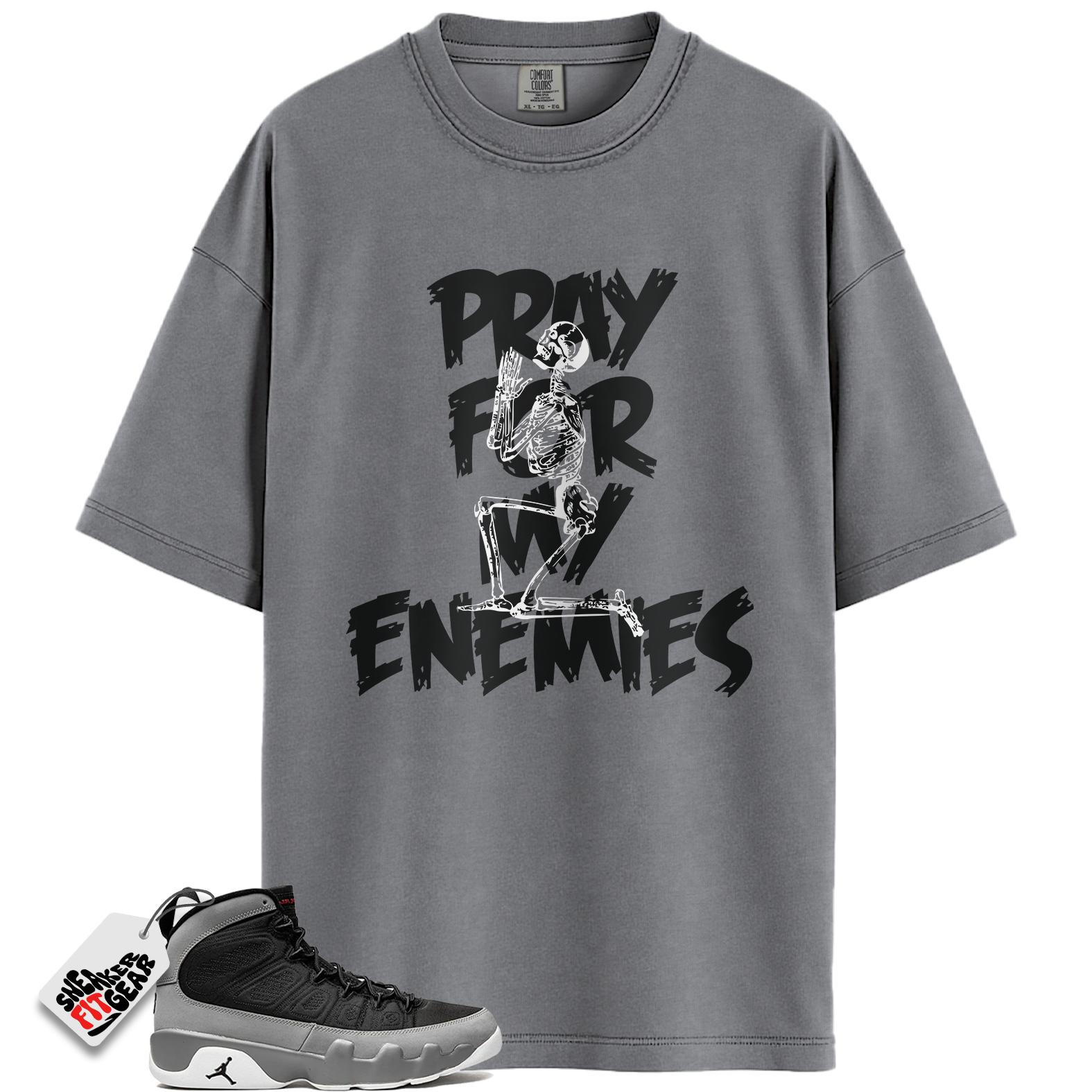 Jordan 9 Retro Particle Grey Match Shirts, Enemies Sneaker Shirts To Match Jordan 9 Retro Particle Grey