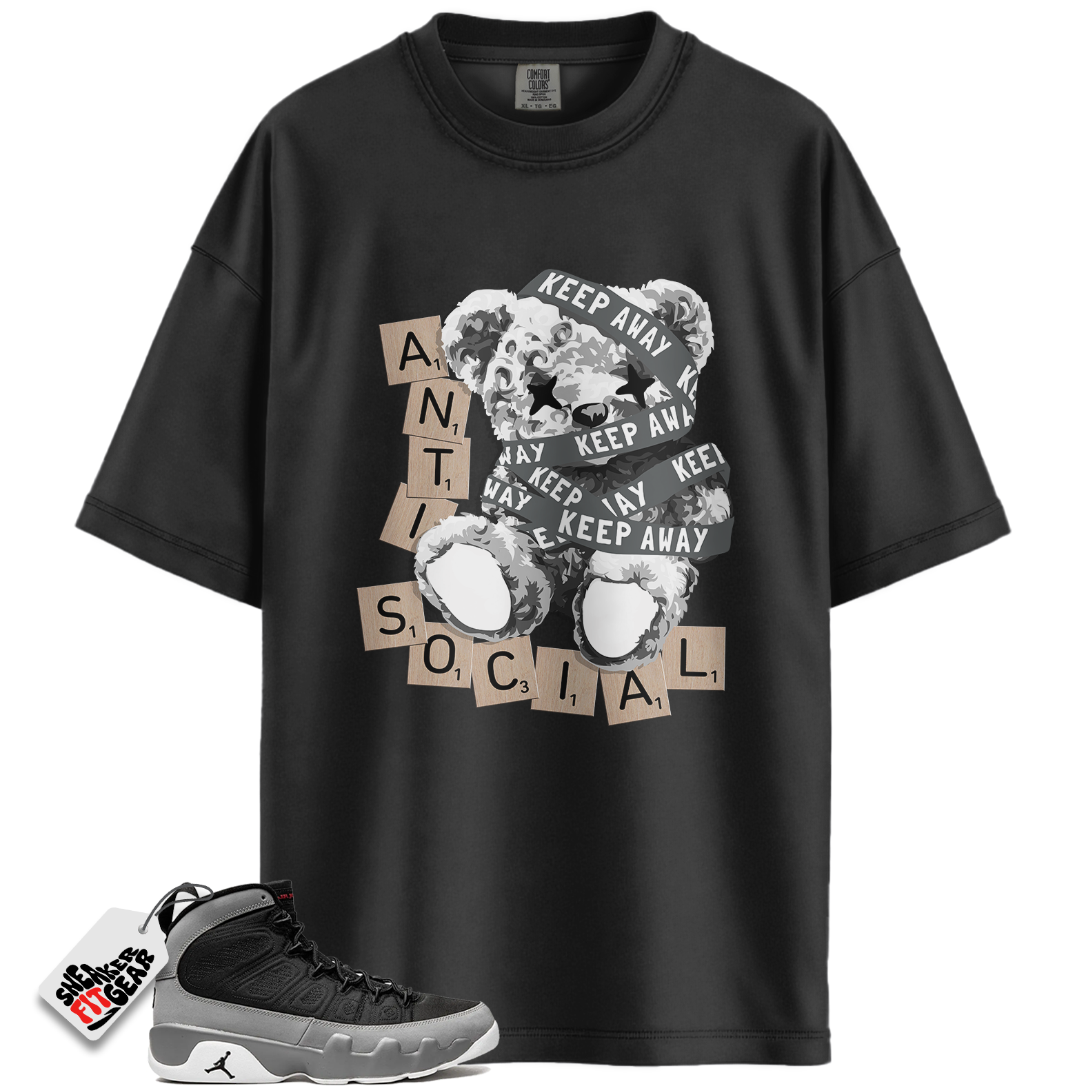 Jordan 9 Retro Particle Grey Match Shirts, ANTI To Match Jordan 9 Retro Particle Grey Main image