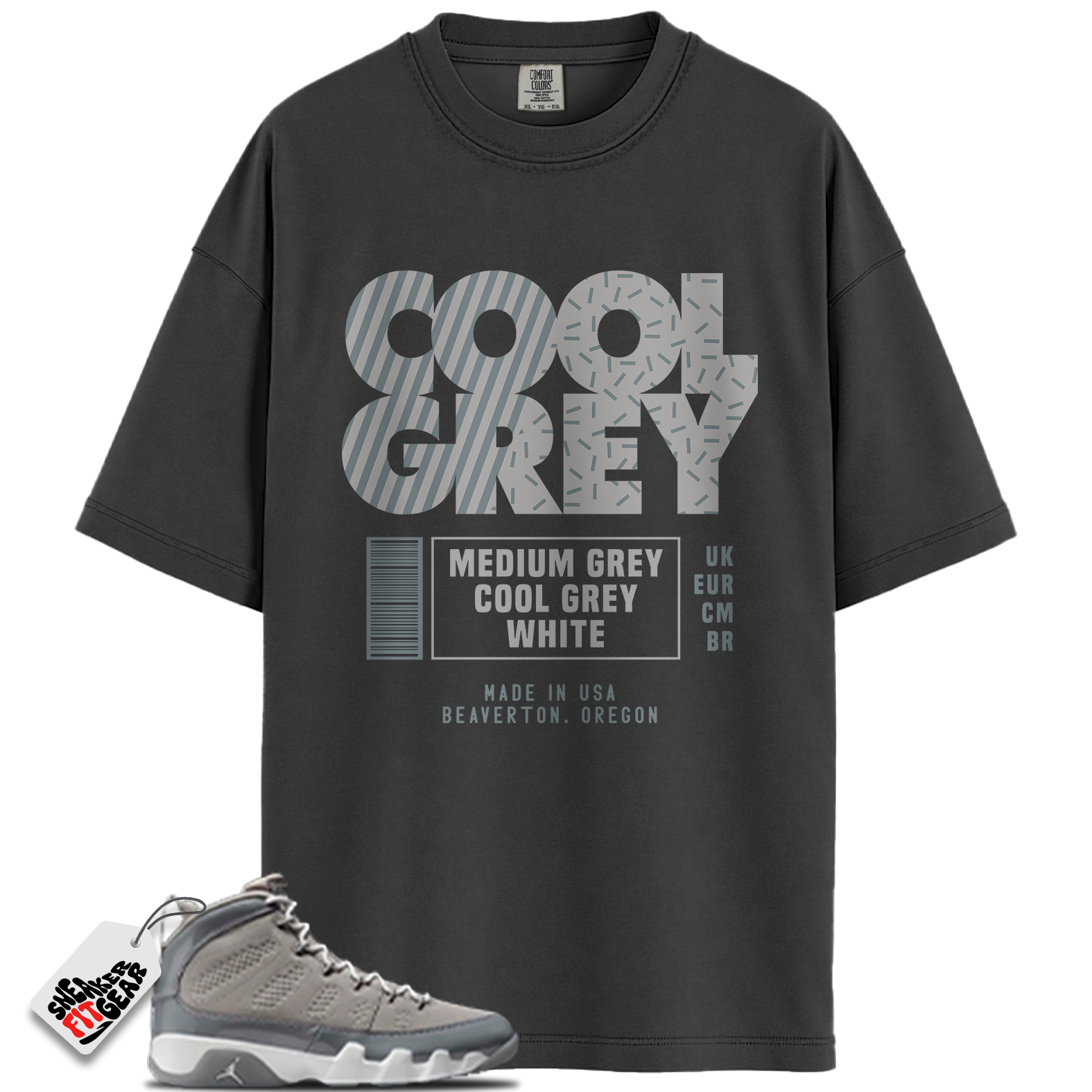 Jordan 9 Retro Cool Grey (2025) Match Shirts, Cool Grey Label Shirt To Match Jordan 9 Retro Cool Grey (2025) Main image