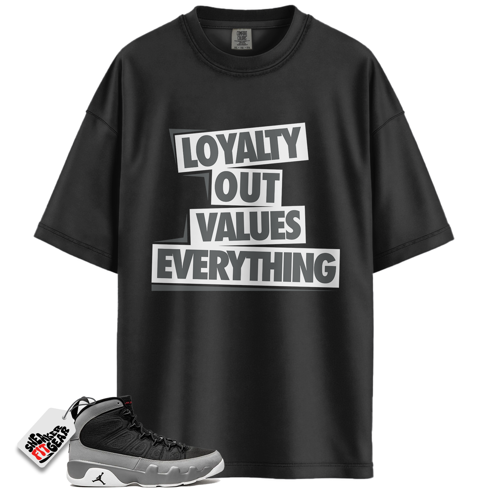 Jordan 9 Retro Particle Grey Match Shirts, LOVE To Match Jordan 9 Retro Particle Grey