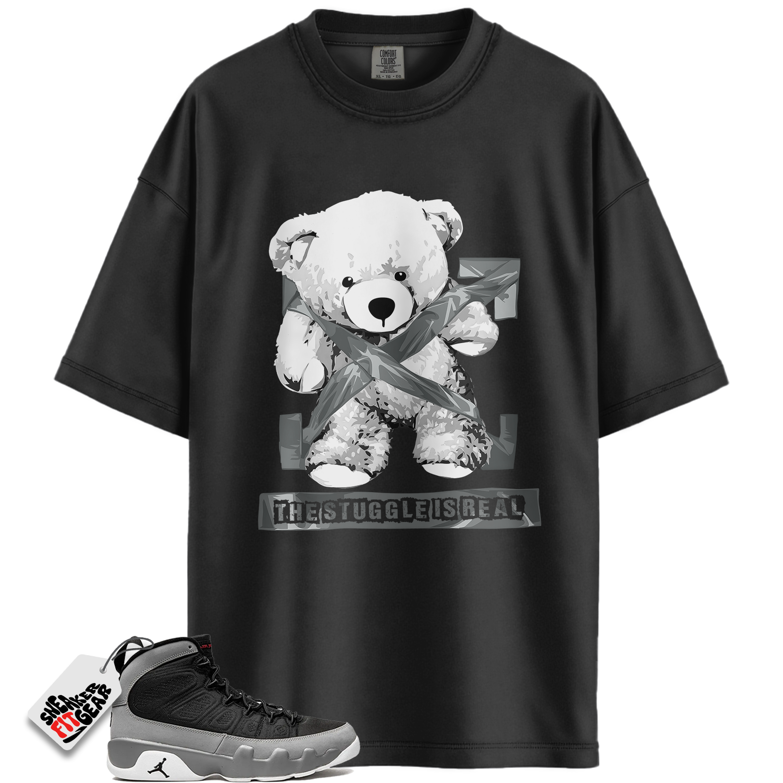 Jordan 9 Retro Particle Grey Match Shirts, STRUG To Match Jordan 9 Retro Particle Grey Main image