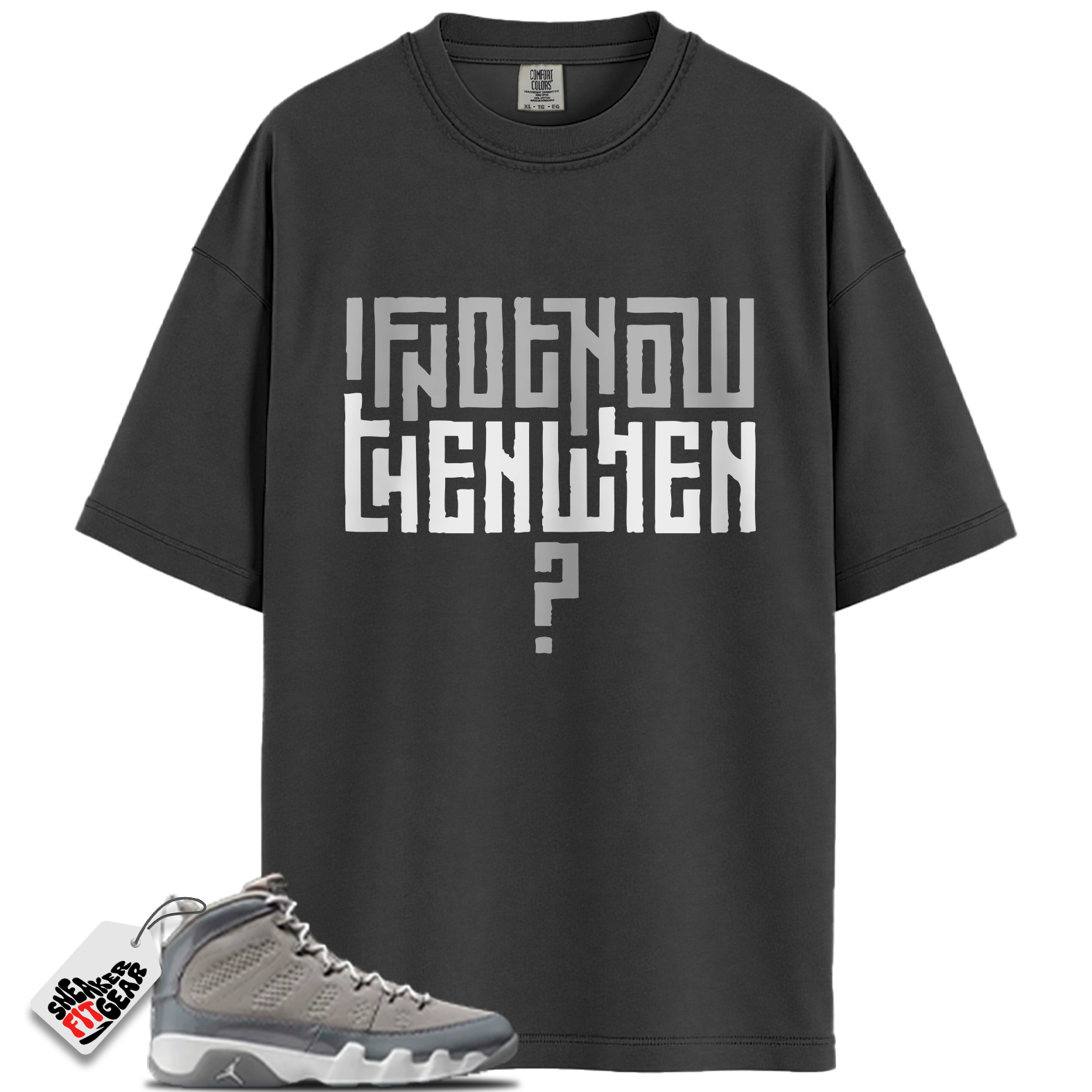 Jordan 9 Retro Cool Grey (2025) Match Shirts, Motivational Graphic Shirt To Match Jordan 9 Retro Cool Grey (2025)