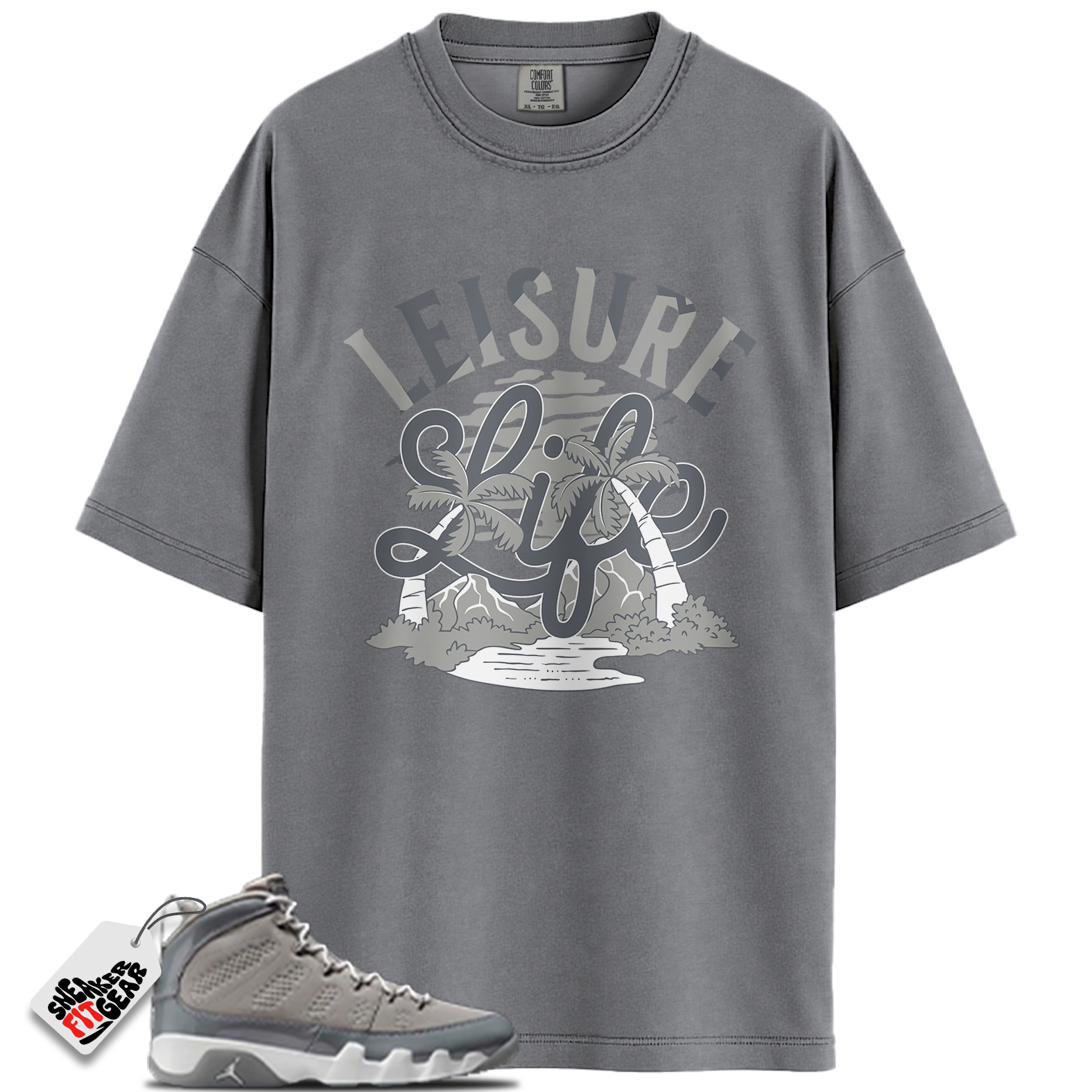 Jordan 9 Retro Cool Grey (2025) Match Shirts, LEISURE Shirt To Match Jordan 9 Retro Cool Grey (2025)