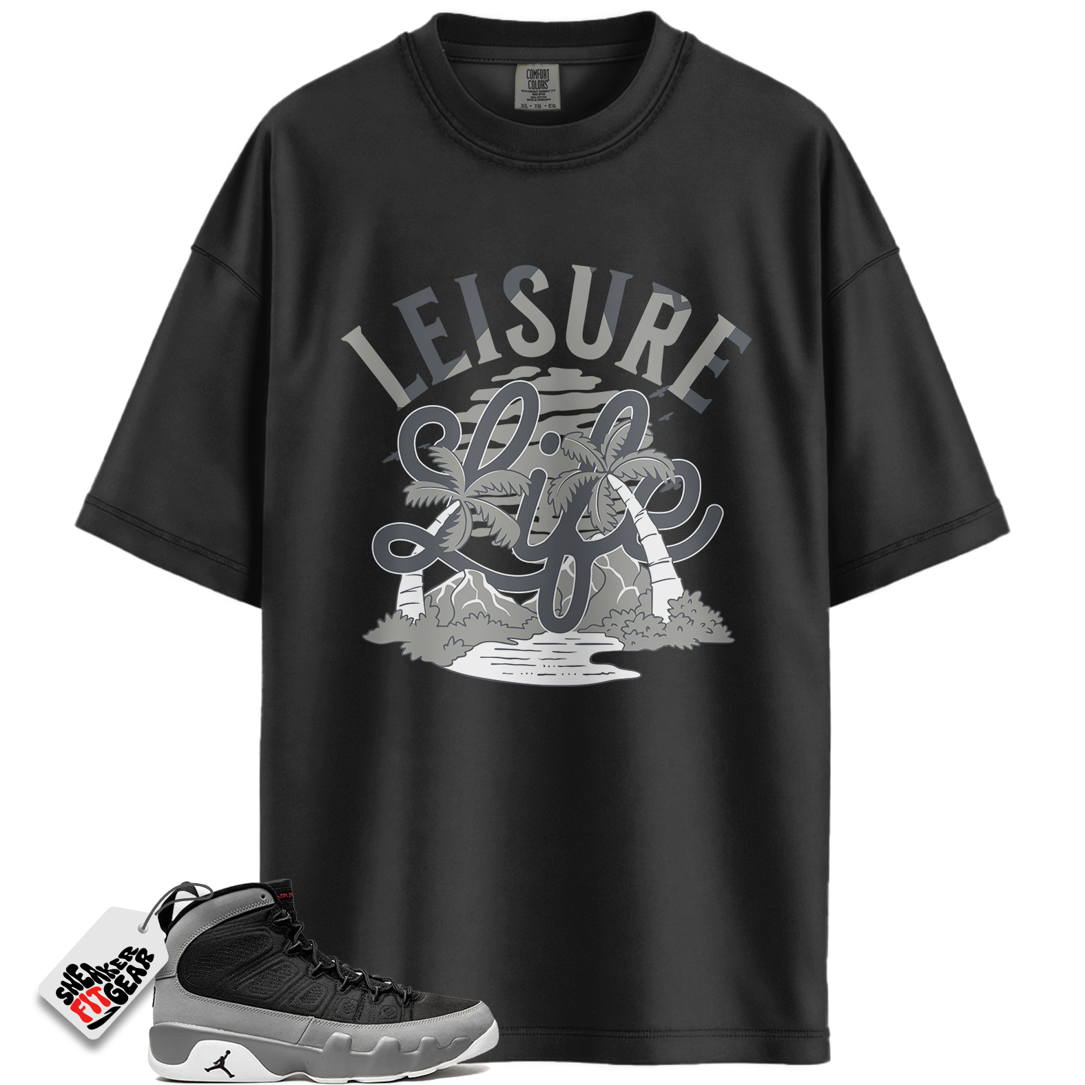 Jordan 9 Retro Particle Grey Match Shirts, LEISURE Shirt To Match Jordan 9 Retro Particle Grey Main image