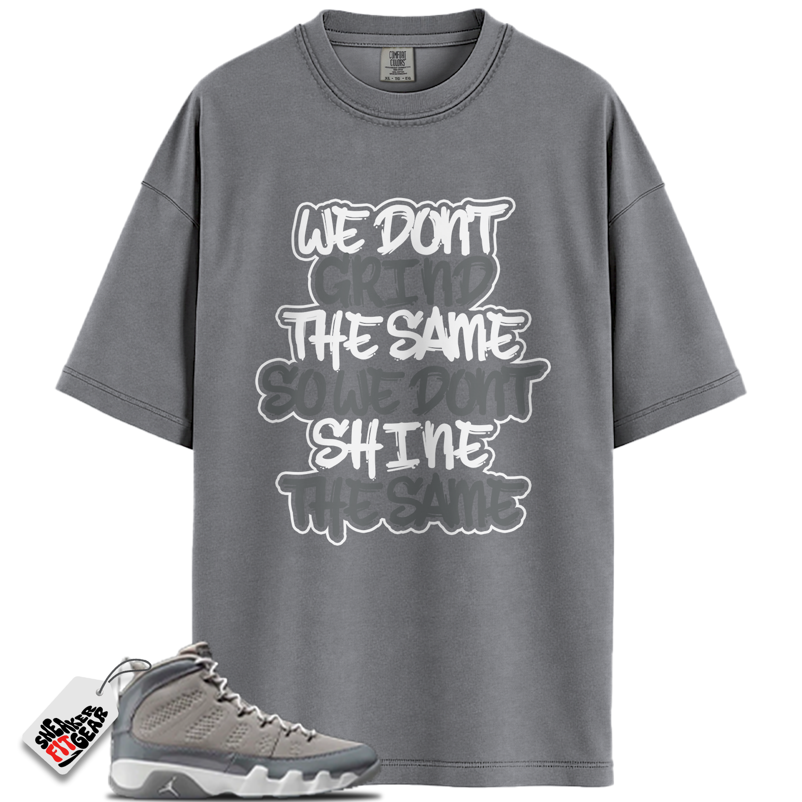 Jordan 9 Retro Cool Grey (2025) Match Shirts, GRIND To Match Jordan 9 Retro Cool Grey (2025)