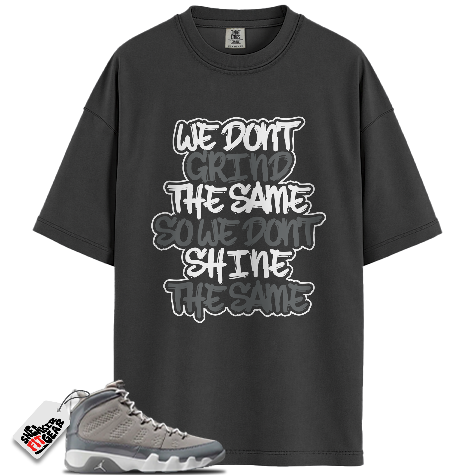 Jordan 9 Retro Cool Grey (2025) Match Shirts, GRIND To Match Jordan 9 Retro Cool Grey (2025)