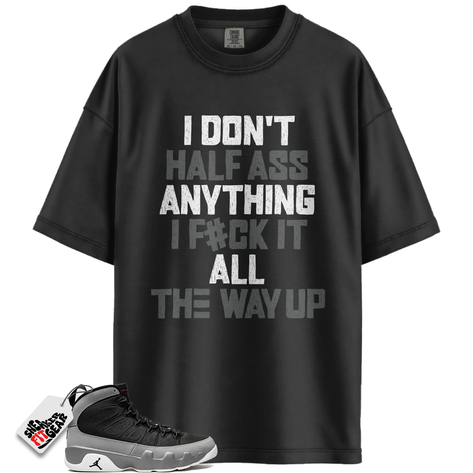 Jordan 9 Retro Particle Grey Match Shirts, HALF To Match Jordan 9 Retro Particle Grey