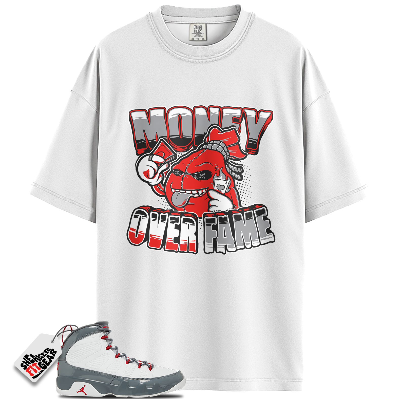 Jordan 9 Retro Cool Grey (2025) Match Shirts, Clean Pair Sneaker Tees To Match Jordan 9 Retro Cool Grey (2025)