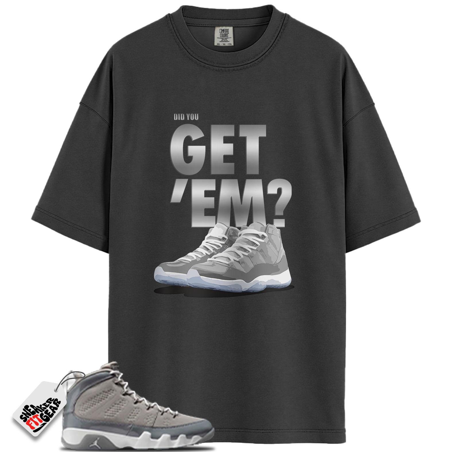 Jordan 9 Retro Fire Red Match Shirts, Box Label Shirt To Match Jordan 9 Retro Fire Red