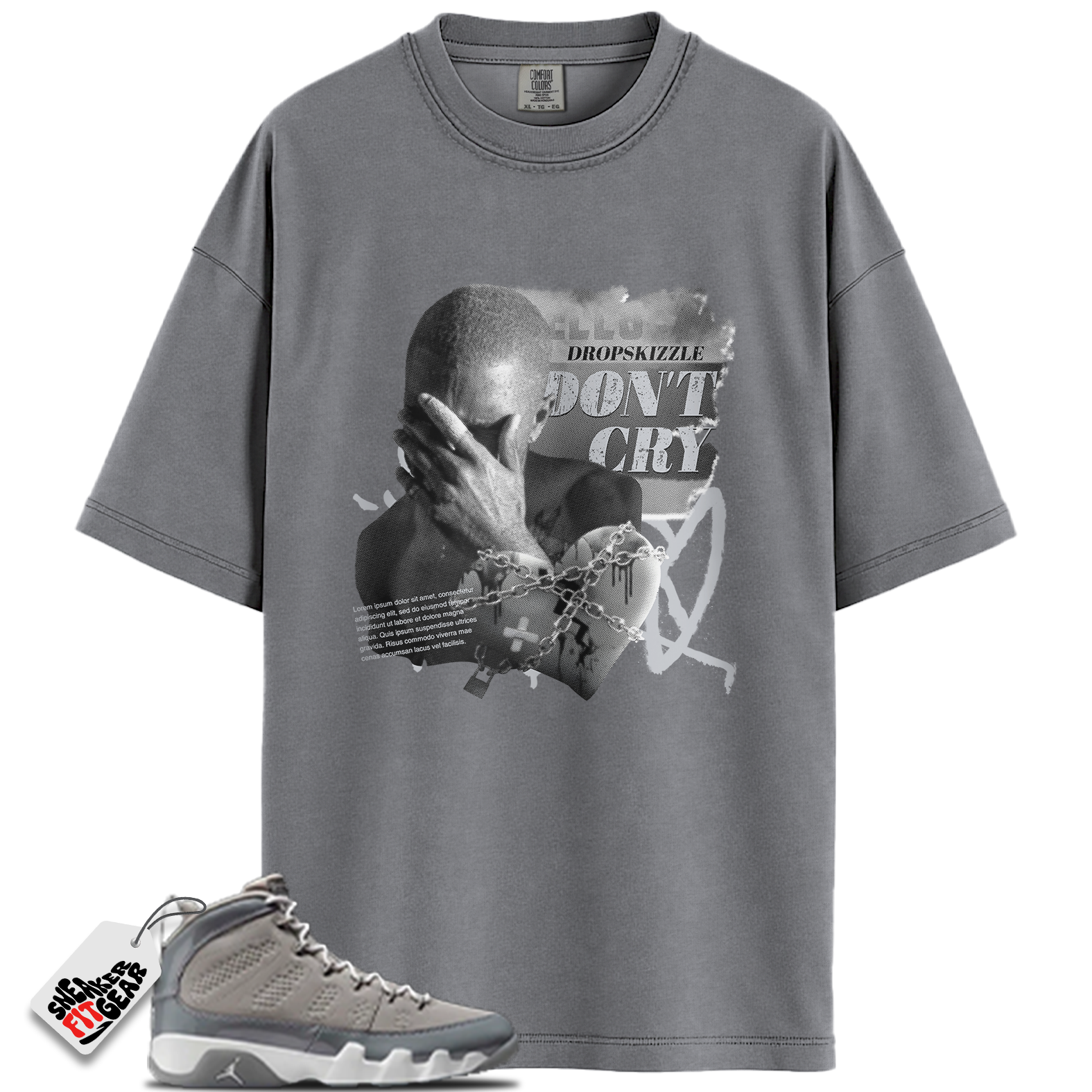Jordan 9 Retro Particle Grey Match Shirts, CHONGO To Match Jordan 9 Retro Particle Grey