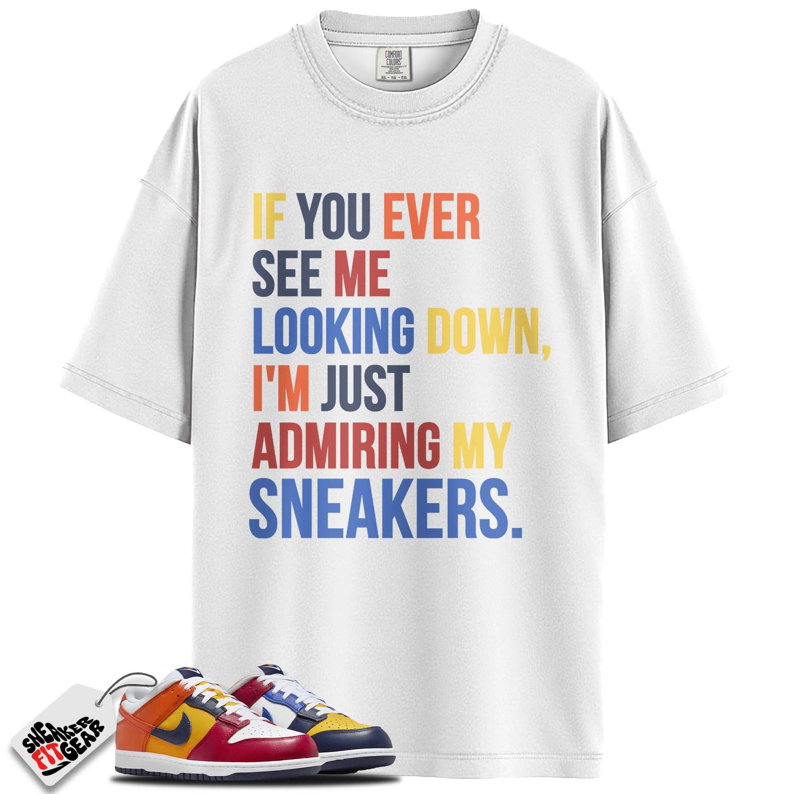 Dunk Low QS CO.JP What The (2024) Match Shirts, ADMIRING MY SNEAKERS To Match Dunk Low QS CO.JP What The (2024)