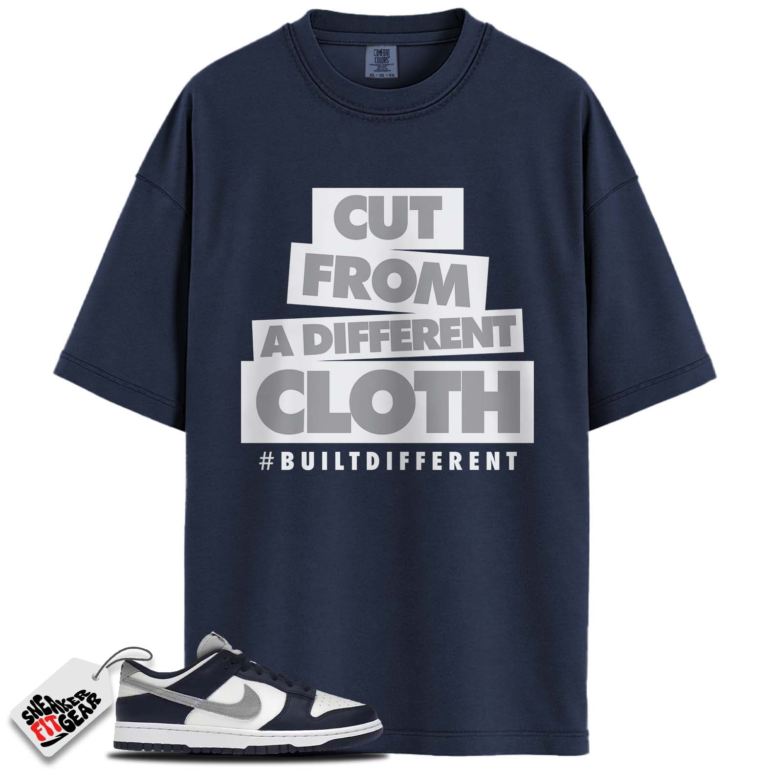 Dunk Low Summit White Midnight Navy Match Shirts, #BUILTDIFFERENT To Match Dunk Low Summit White Midnight Navy